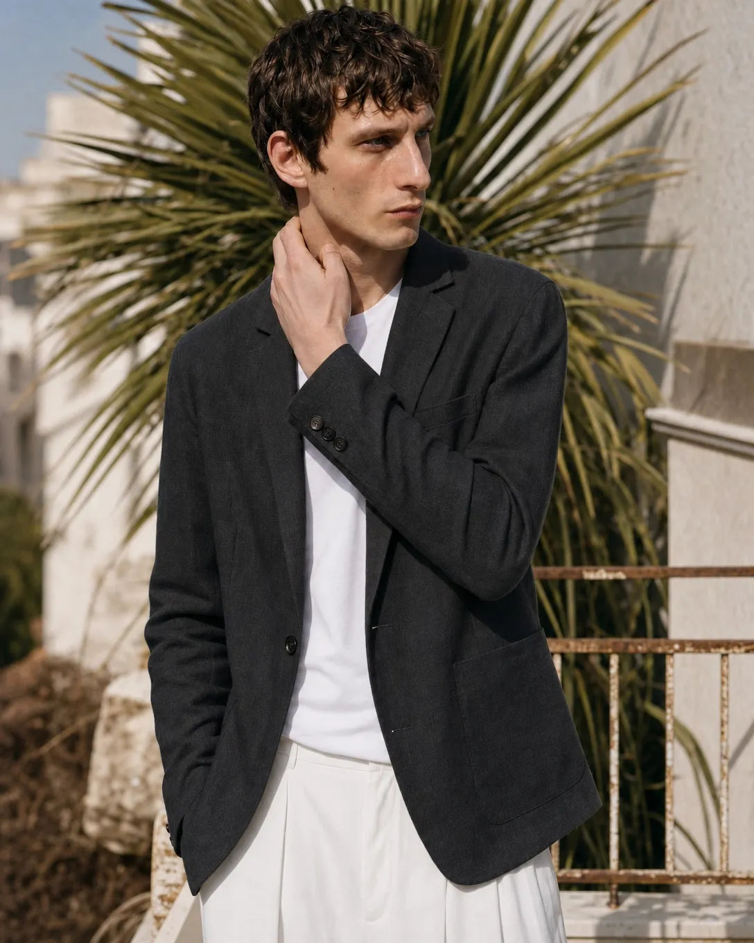 Nina Soft Suade Blazer - Black