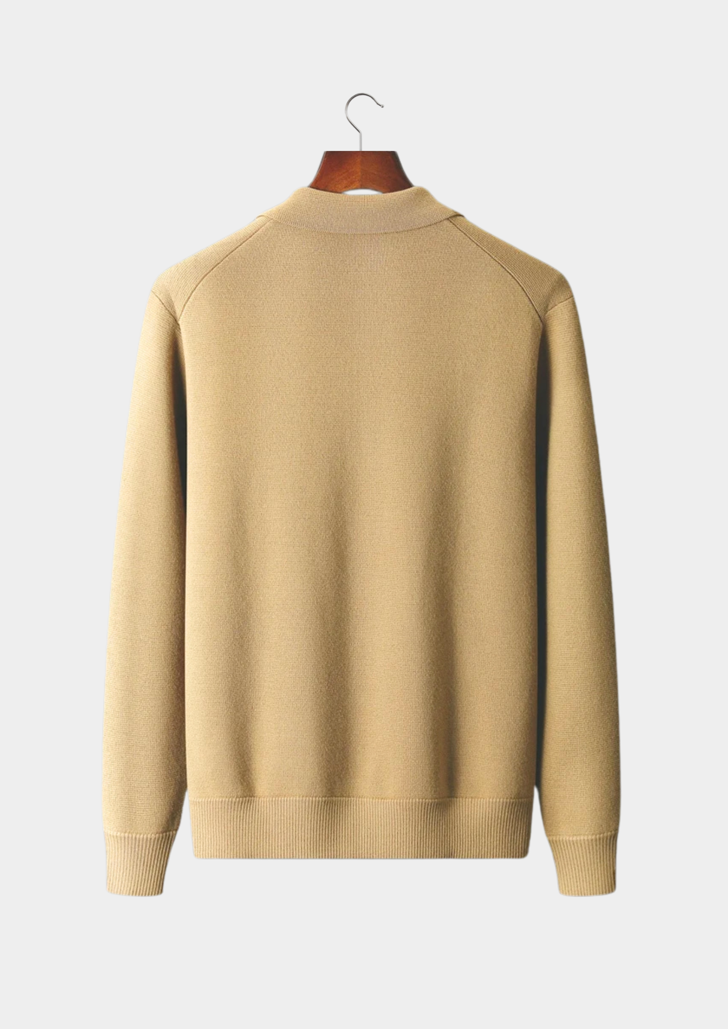 Overshirt com Botões em Lã Merino Extrafina Pura
