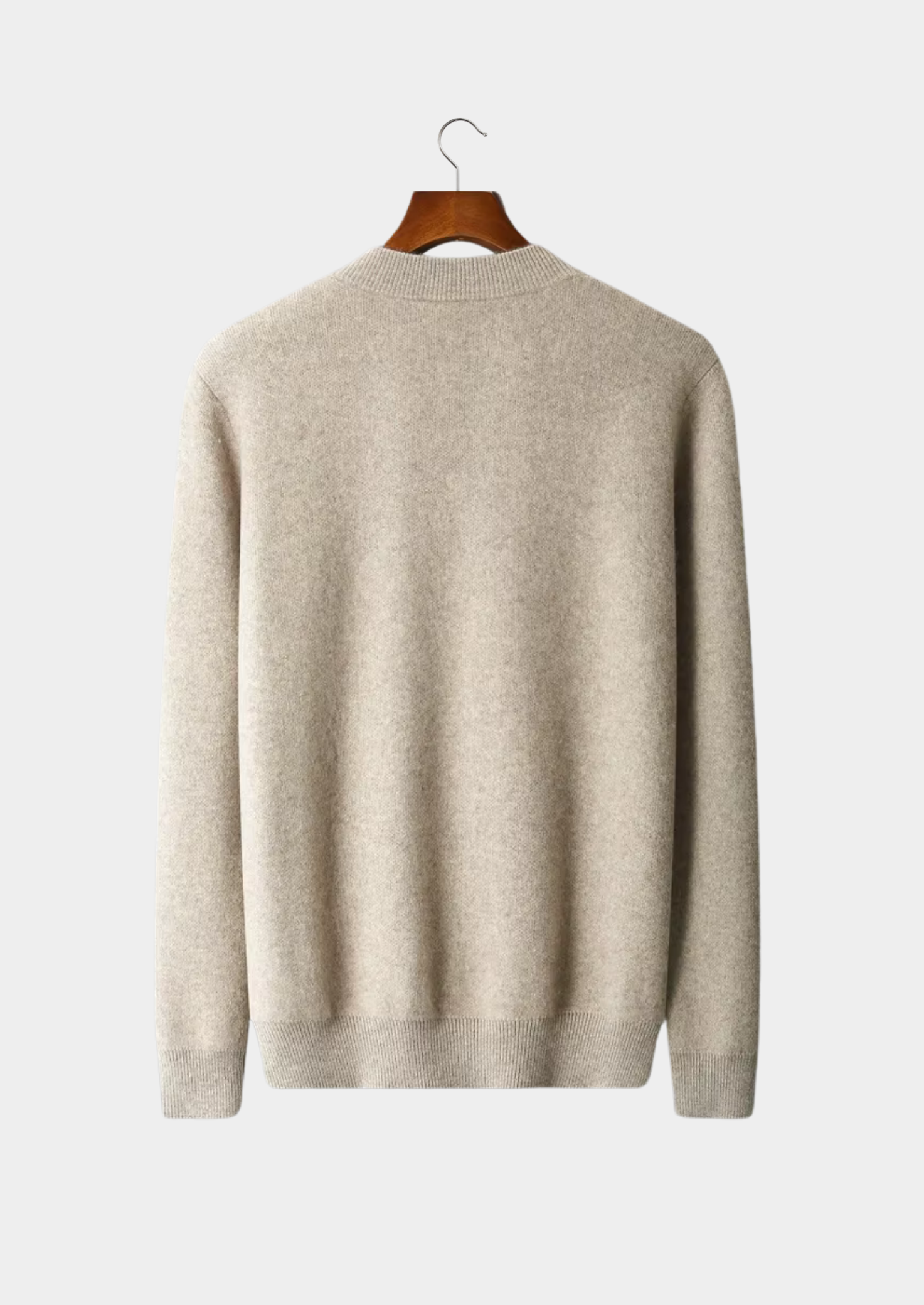 Cardigan Gola V em Lã Merino Extrafina