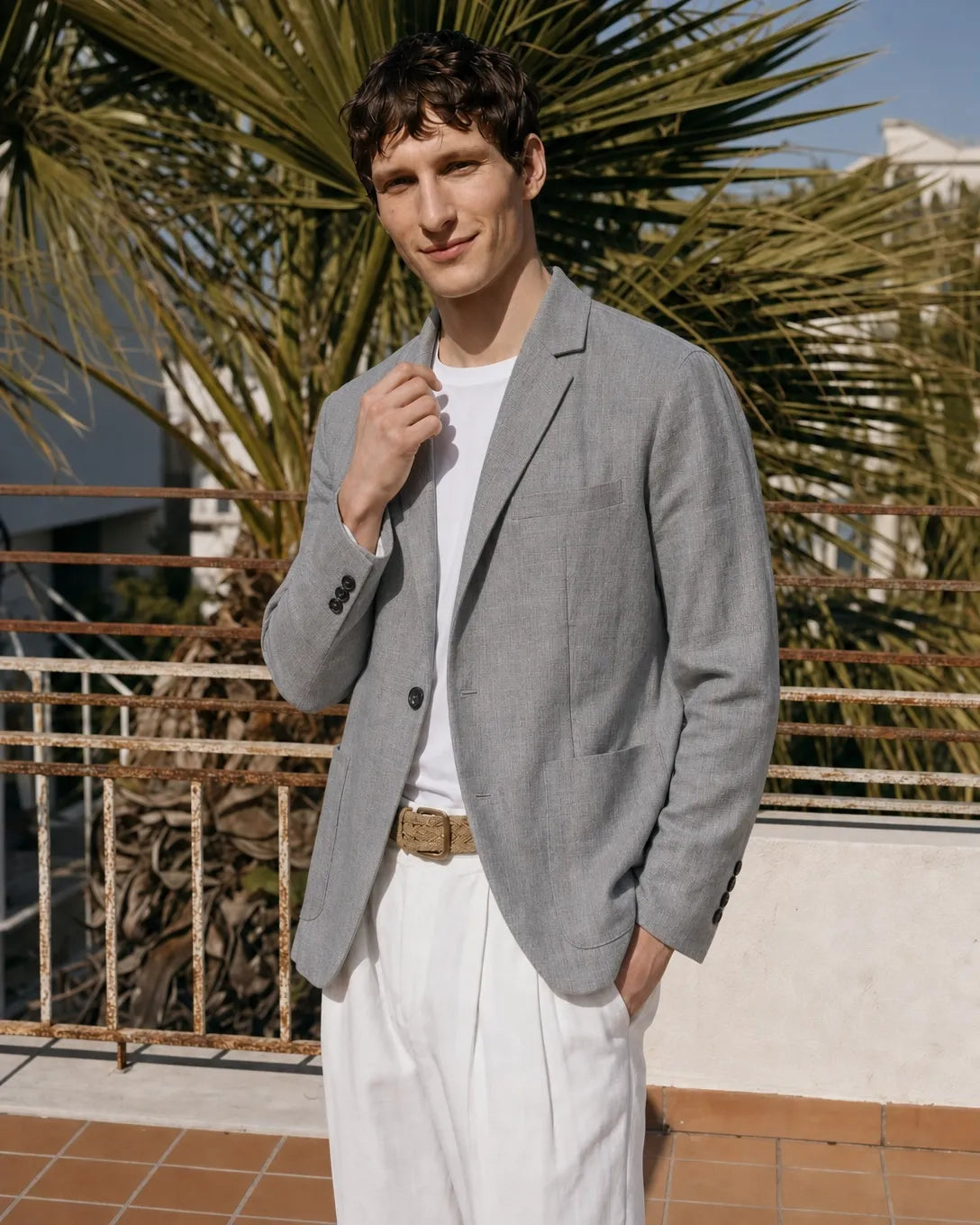 Nina Soft Suade Blazer - Grey