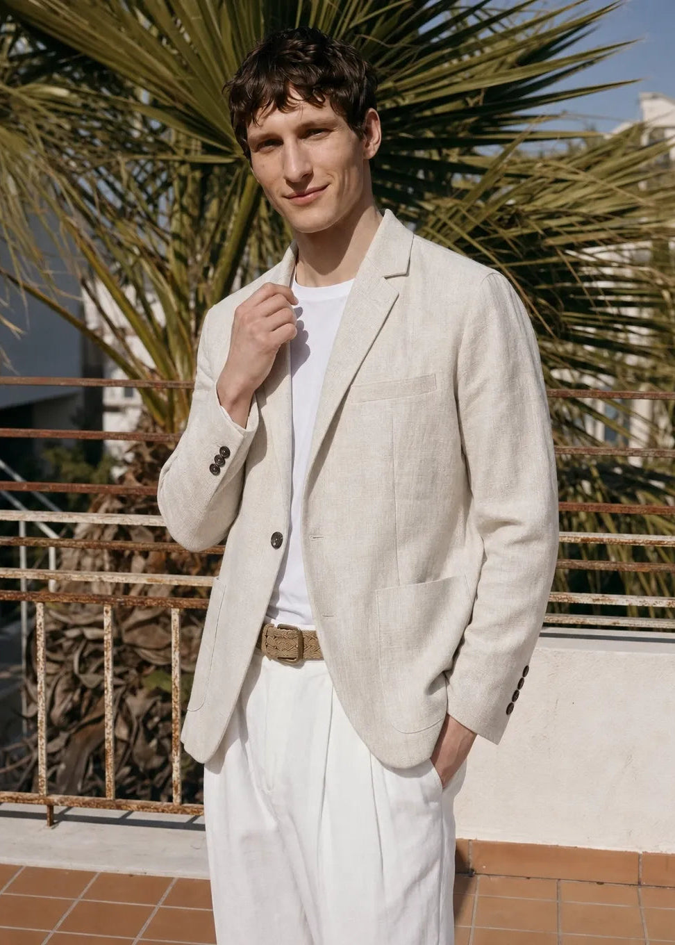 Nina Soft Suade Blazer - Beige