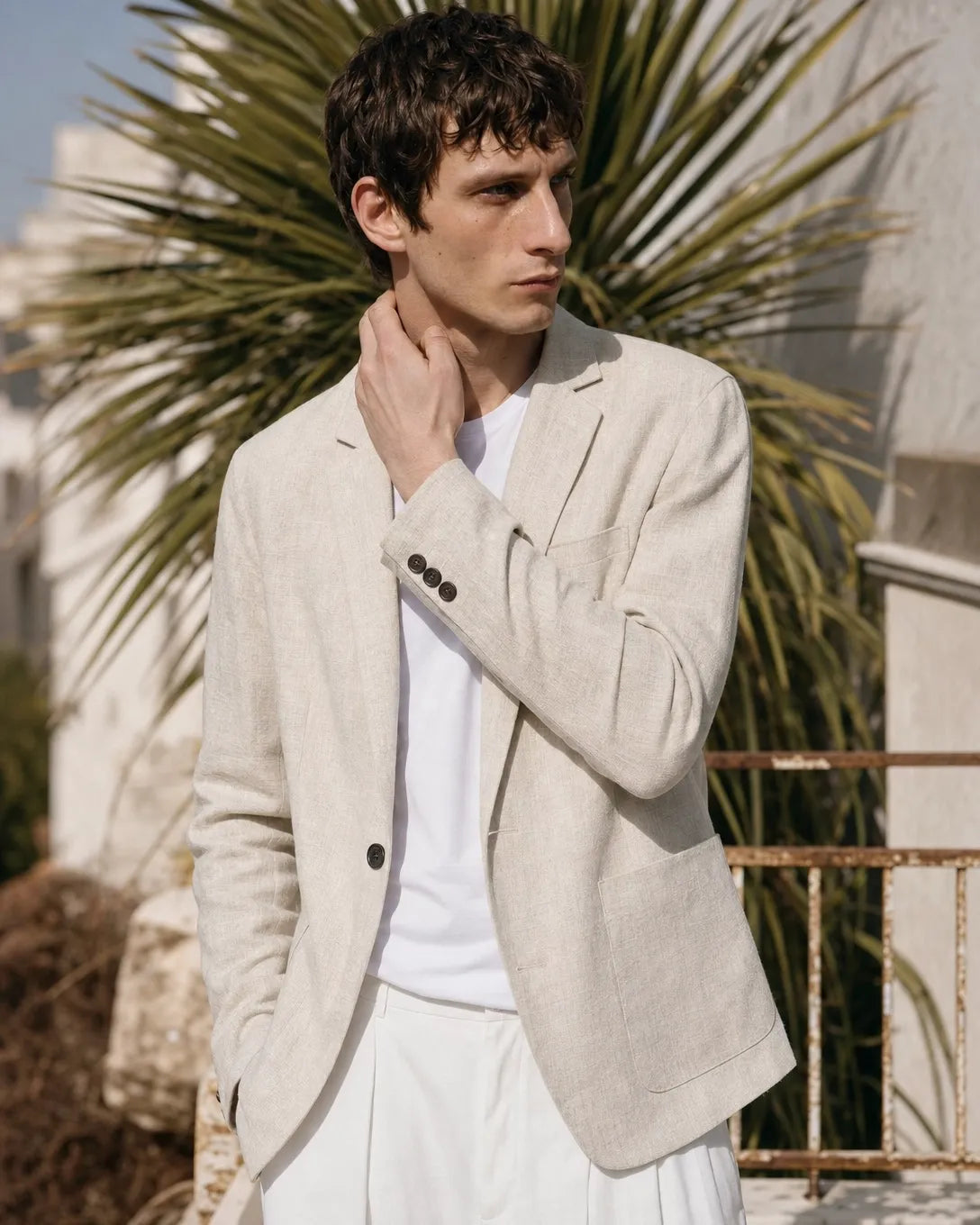Nina Soft Suade Blazer - Beige