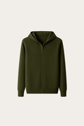 Colete Premium de Cashmere Verde-Oliva