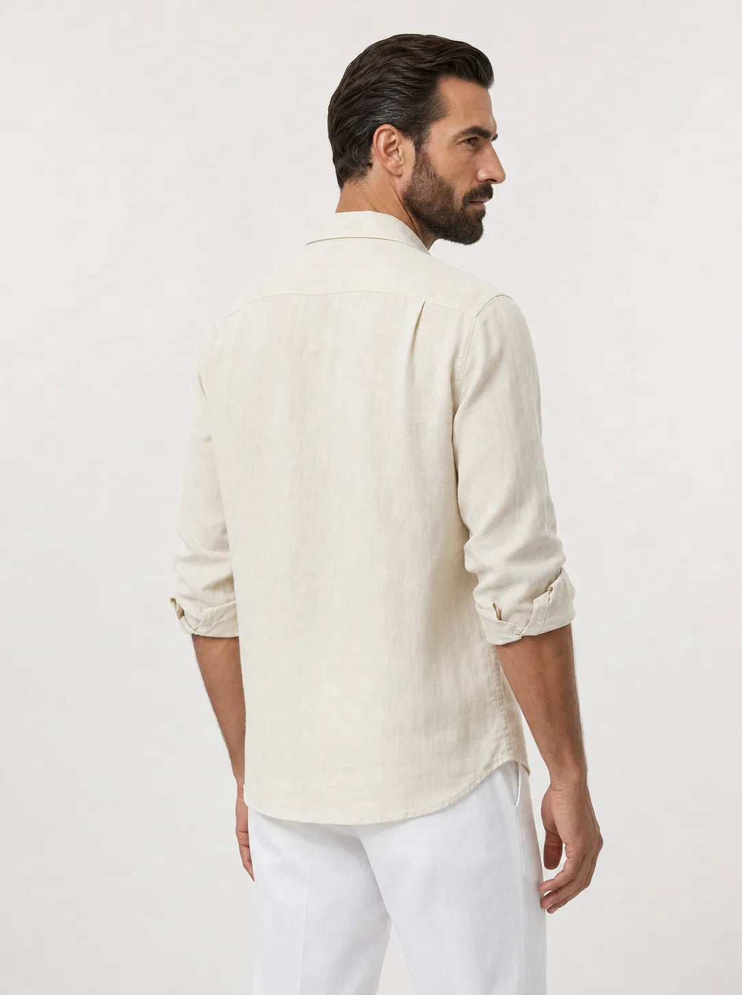Leonina Linen Shirt — Natural Linen