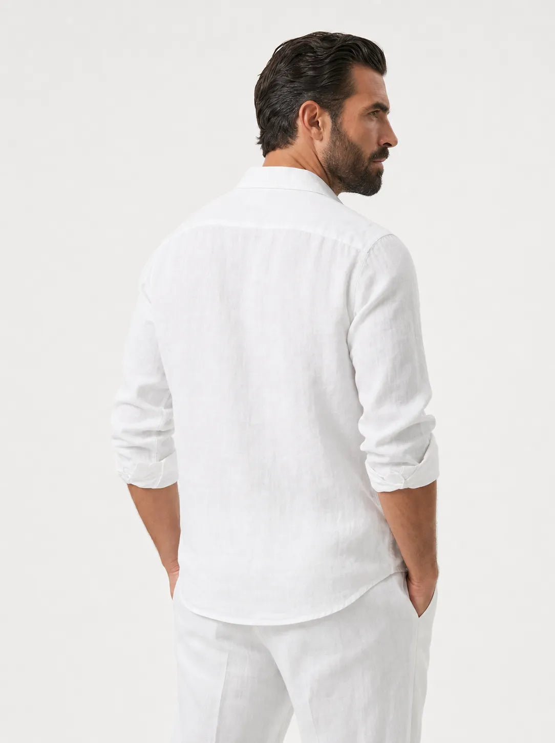 Leonina Linen Shirt — White