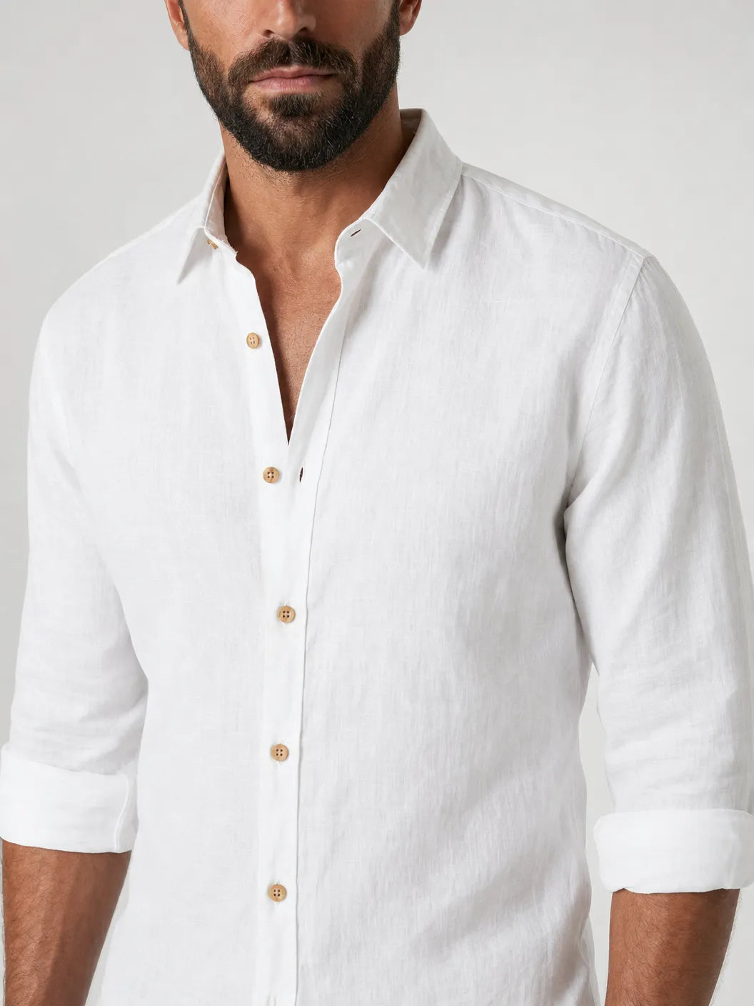 Leonina Linen Shirt — White