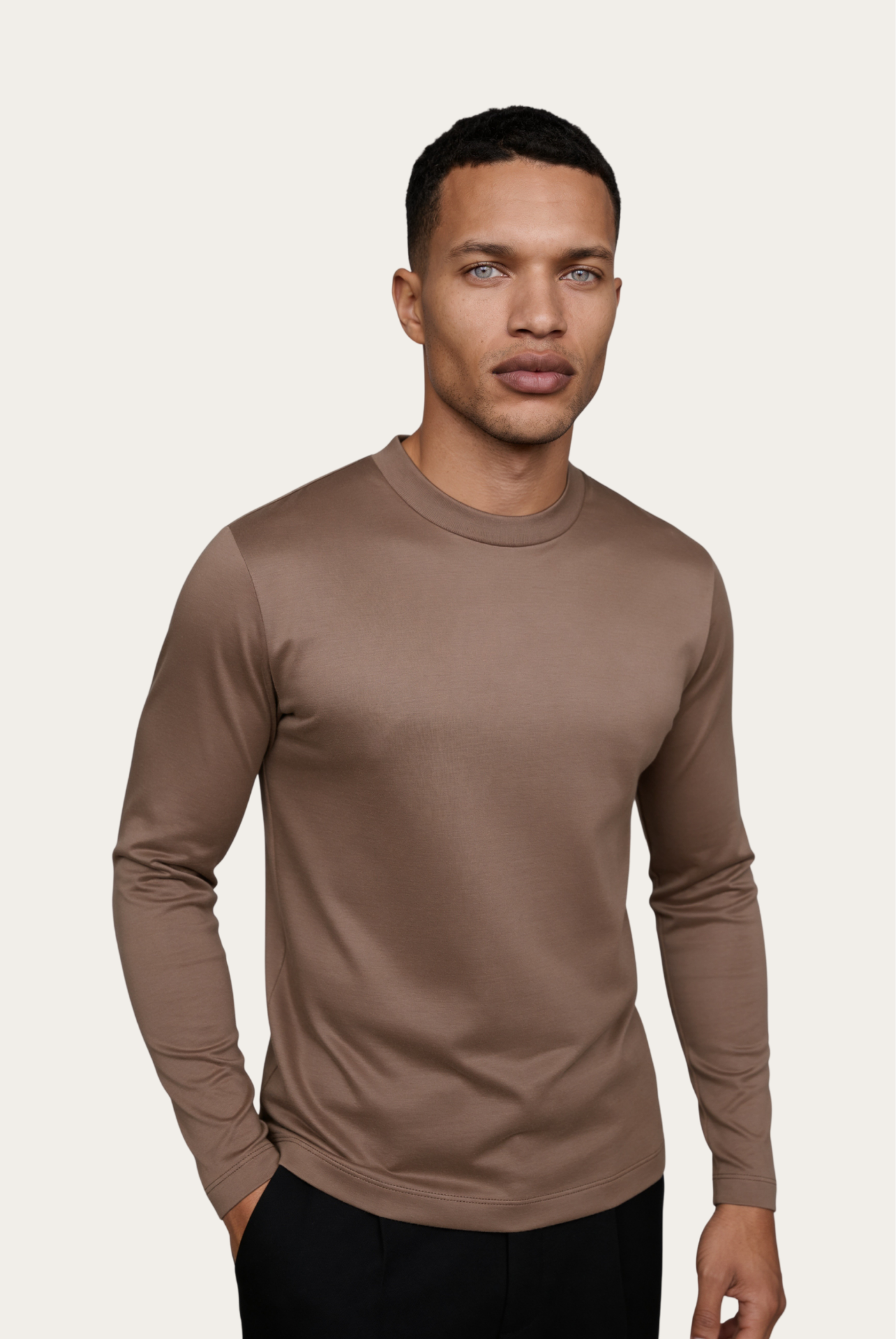 Manga Longa Imperial Taupe