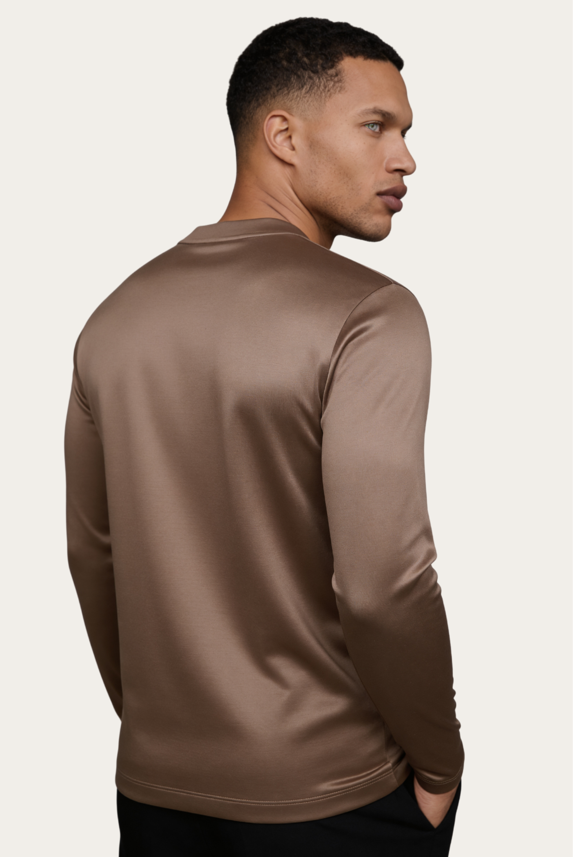 Manga Longa Imperial Taupe