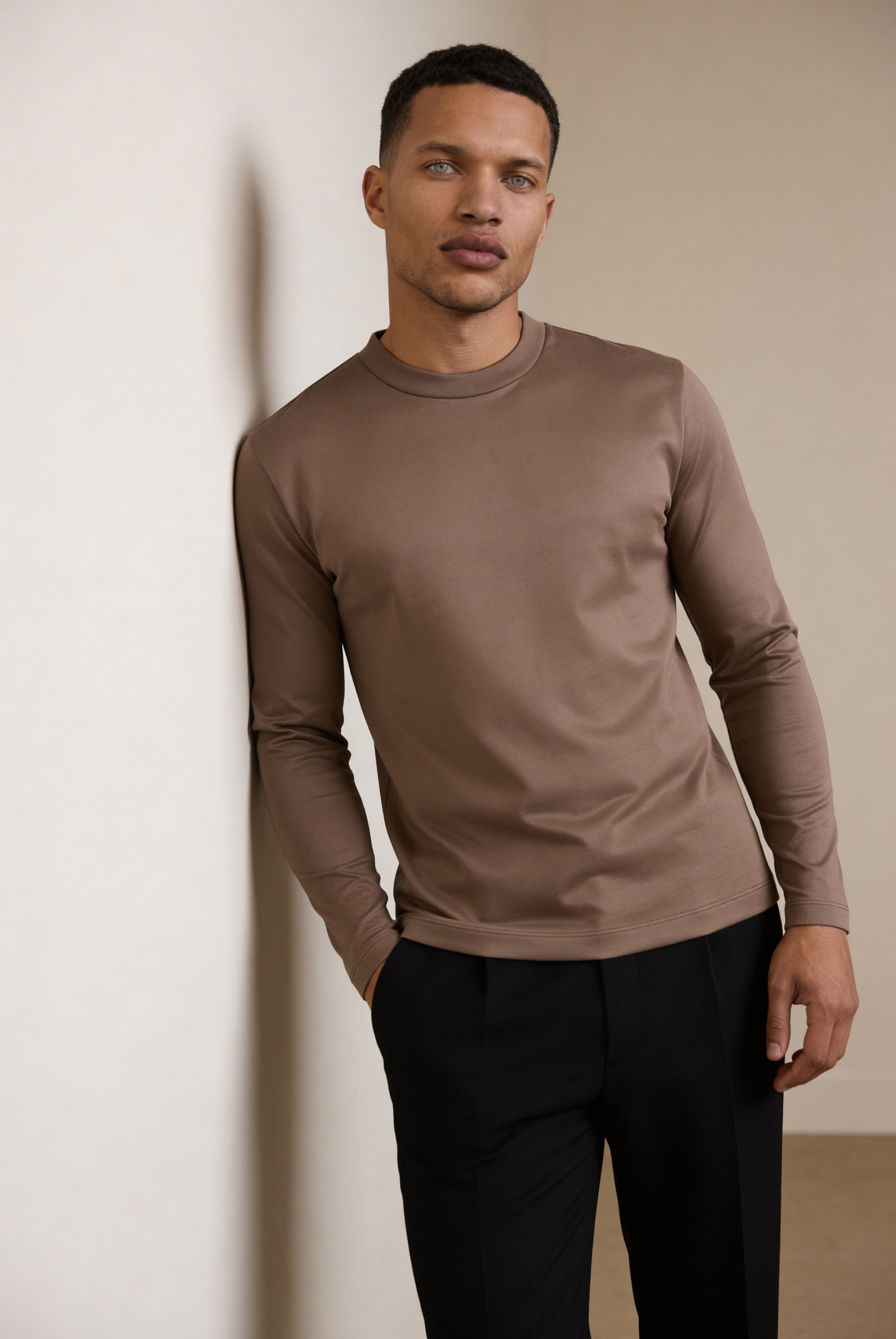 Manga Longa Imperial Taupe