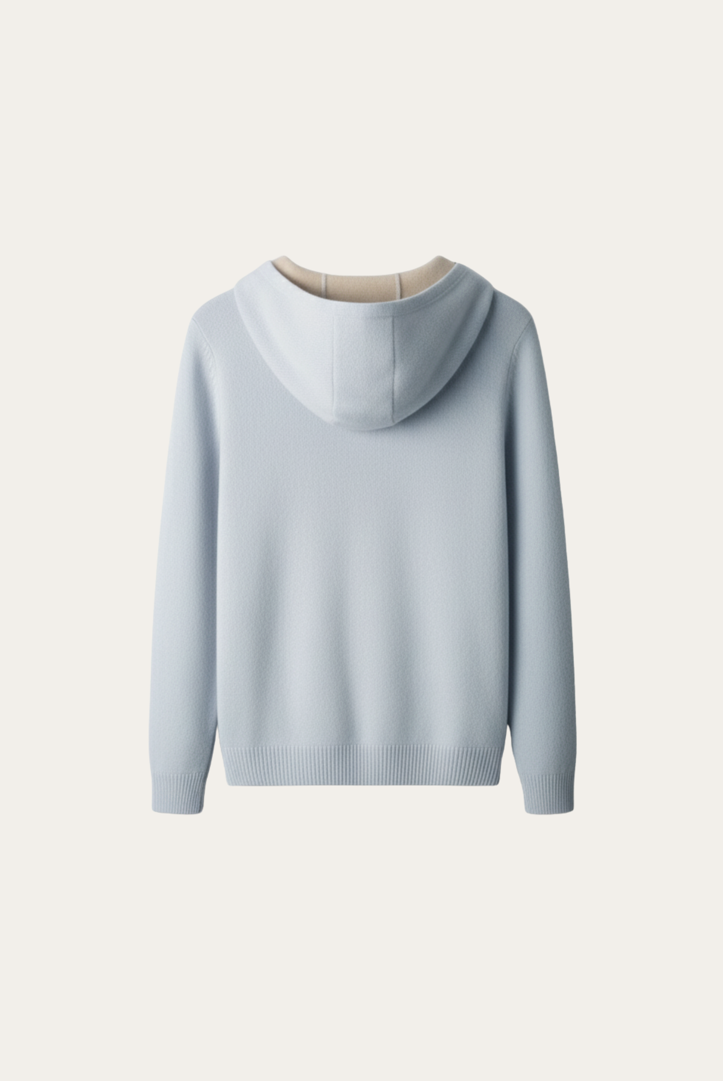 Cardigan de Cashmere Drapeado Cinza Prata