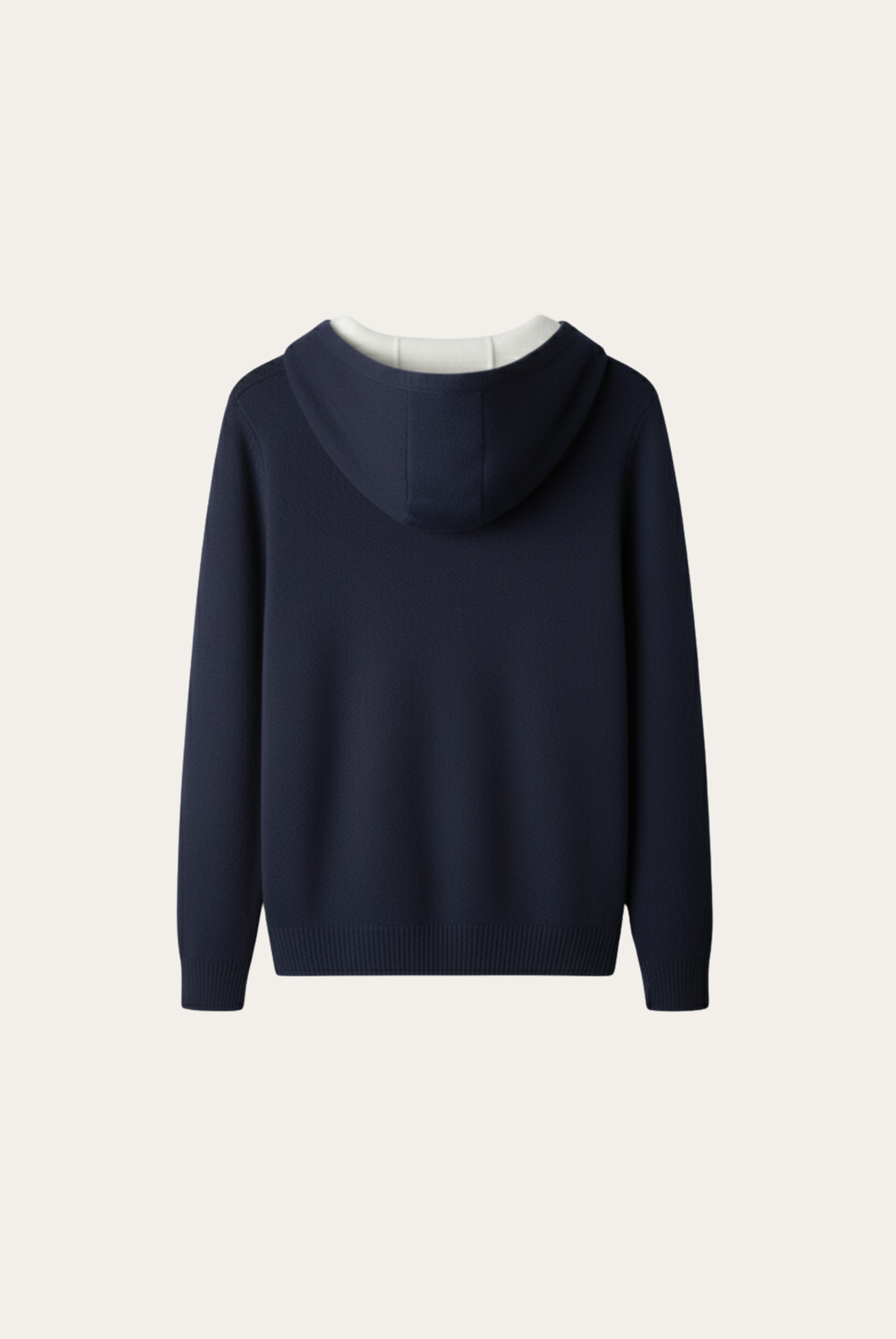 Cardigan de Cashmere Drapeado Azul-Marinho