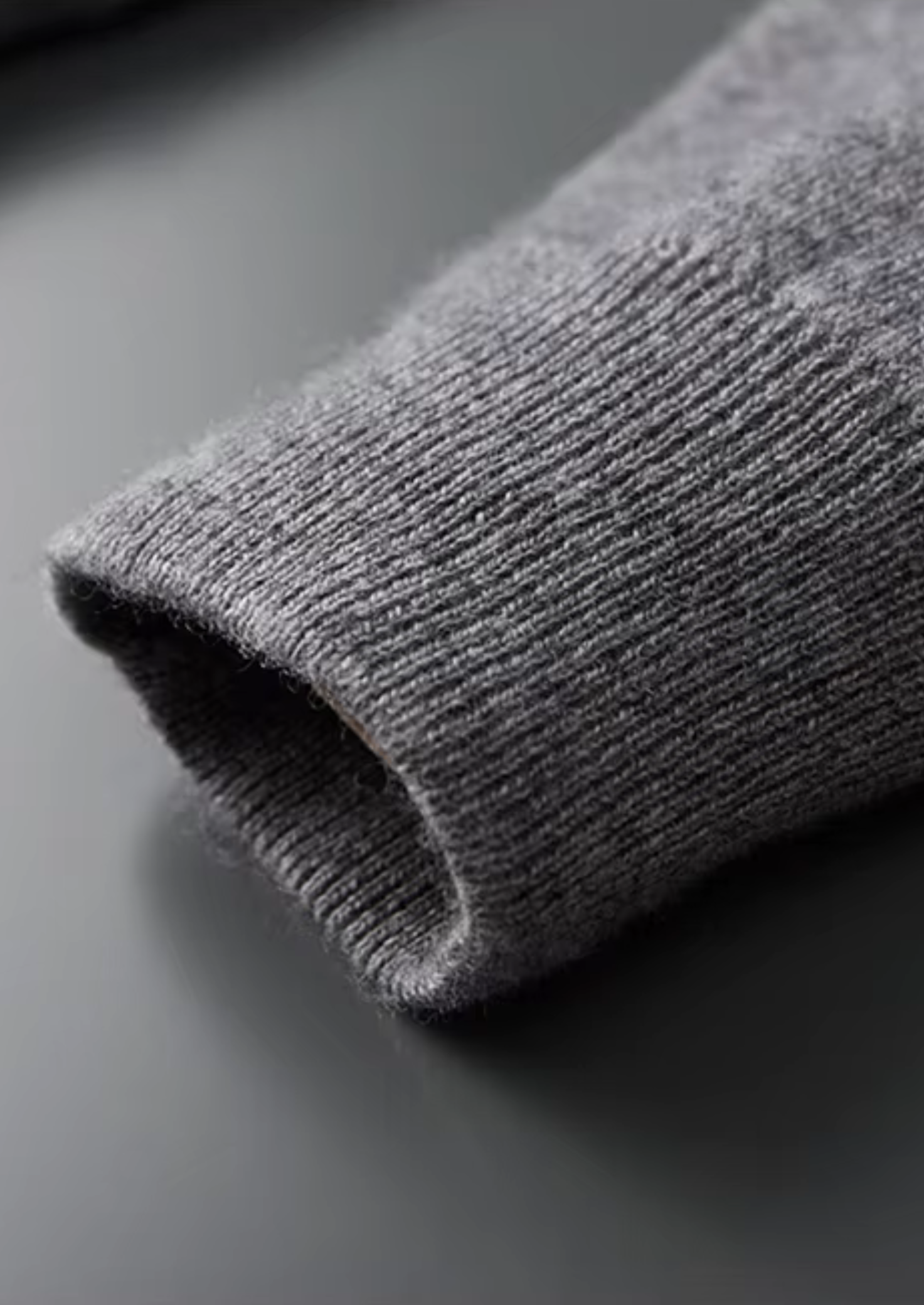 Cardigã Polo com Zíper em Lã Merino Extra-Fina Pura