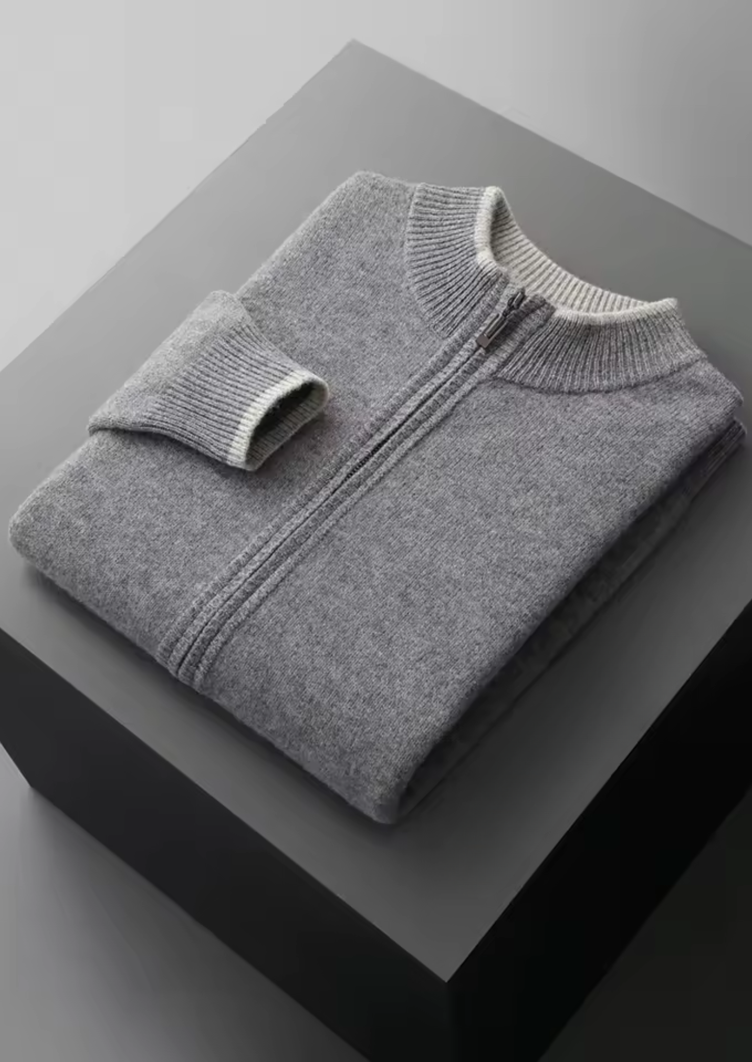 Conjunto Bicolor em Lã Merino Extrafina Pura