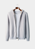 Moletom com Zíper Bicolor em Cashmere Premium