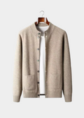 Cardigan com Botões em Cashmere Premium
