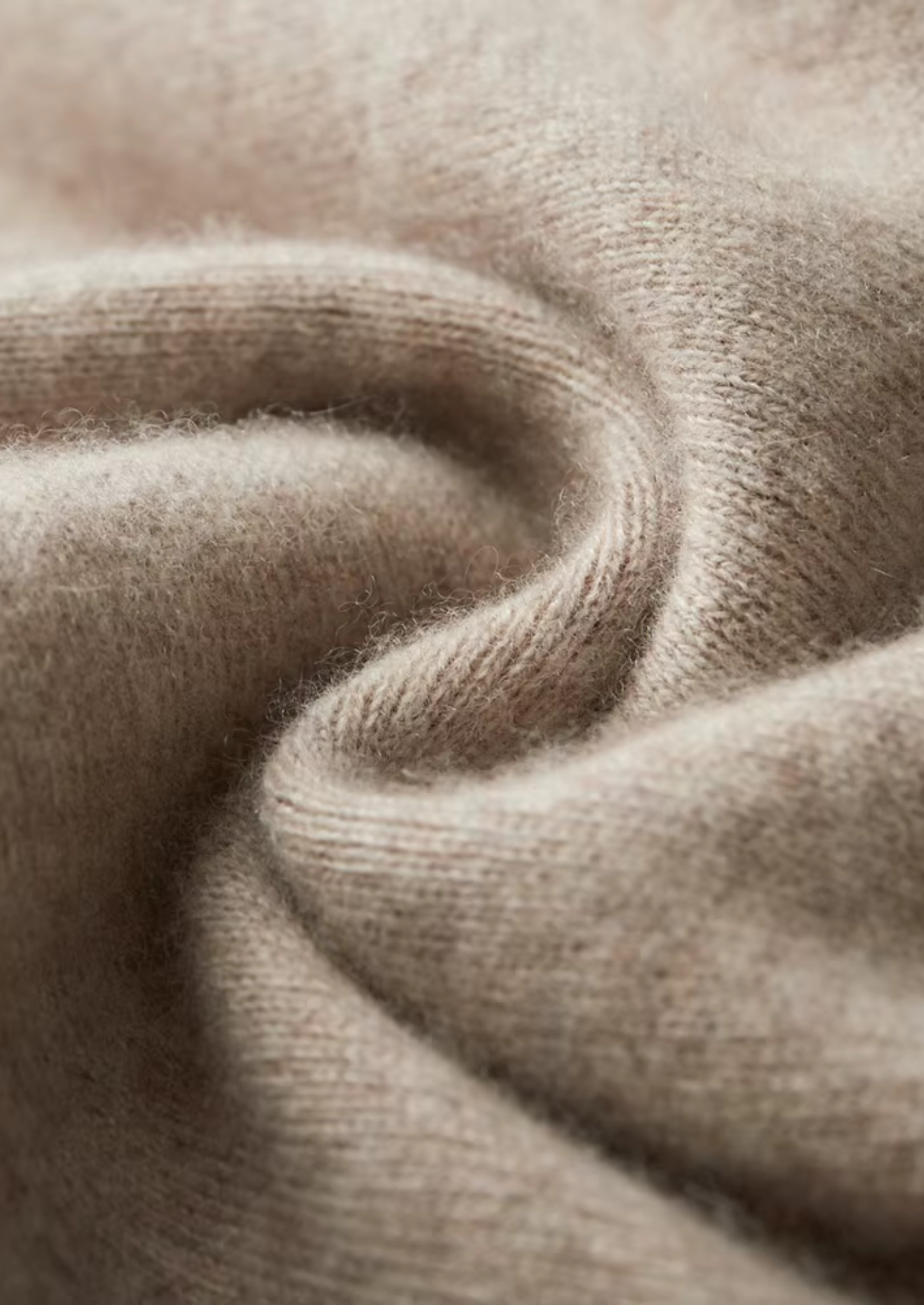 Conjunto Luzzo em Lã Merino Extrafina Pura Areia