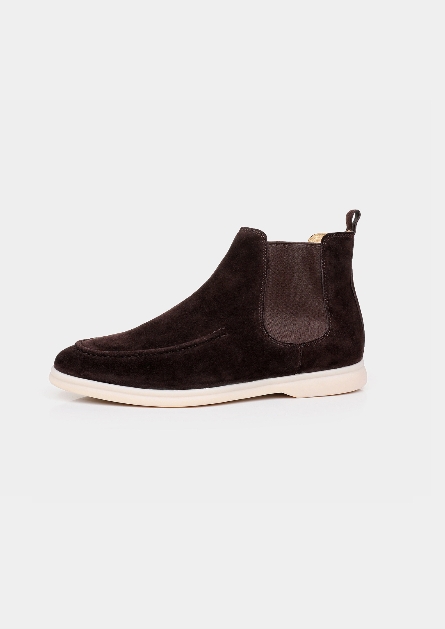 COFFEE SUEDE CHELSEA BOOT