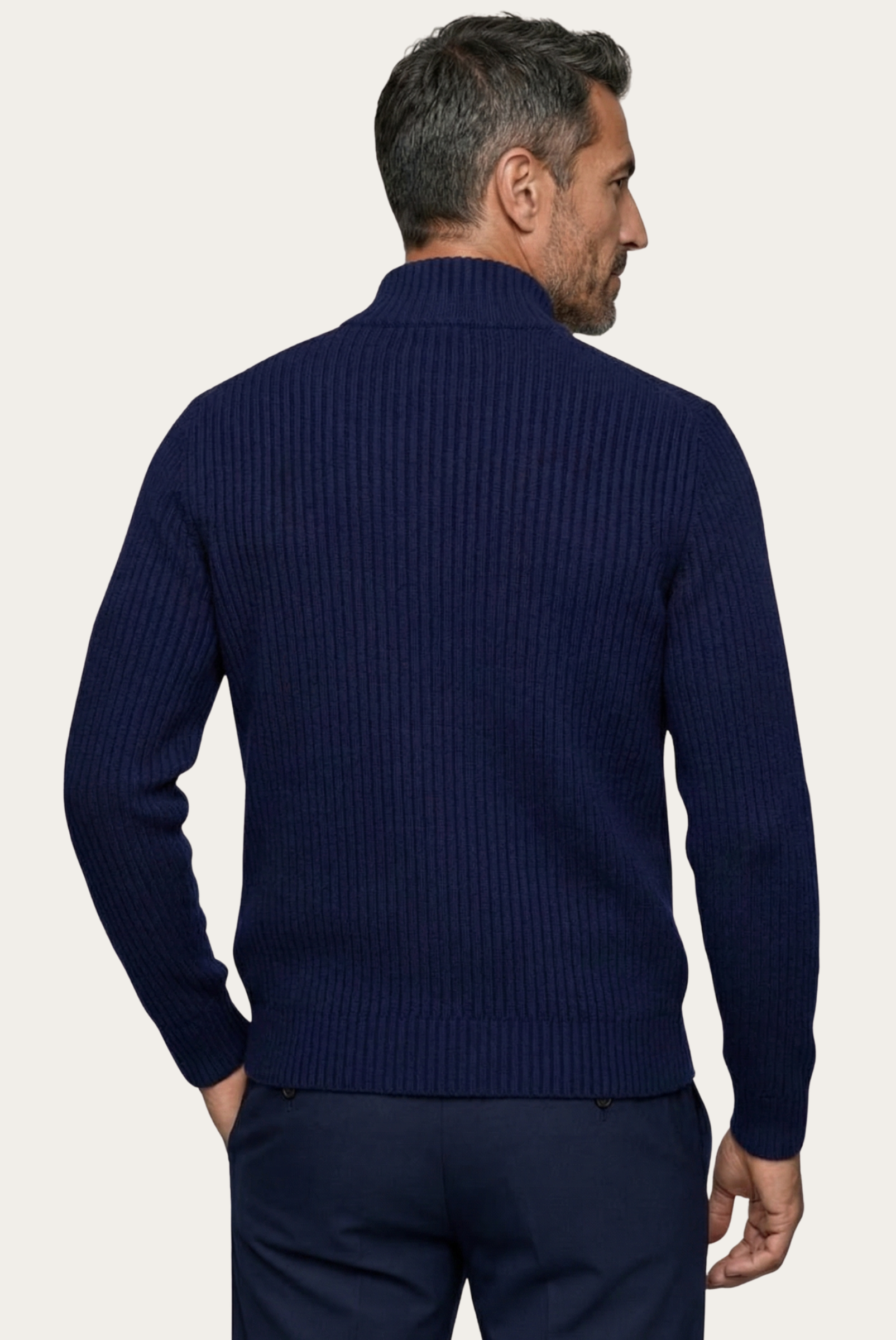Cardigan Donati Azul-Marinho