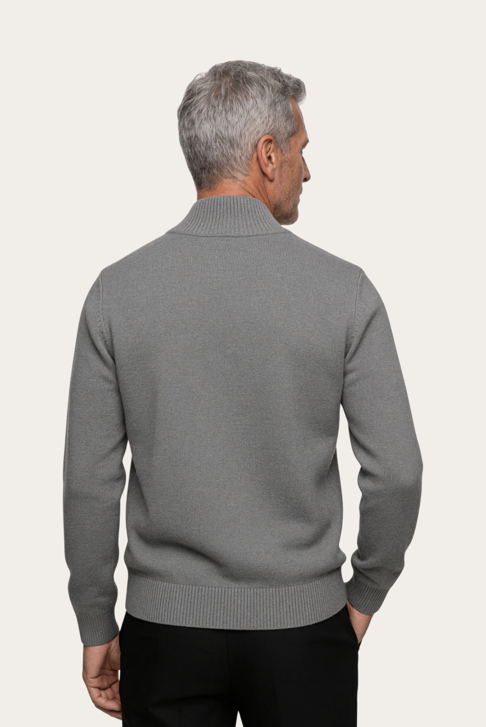 Suéter de Cashmere Cinza