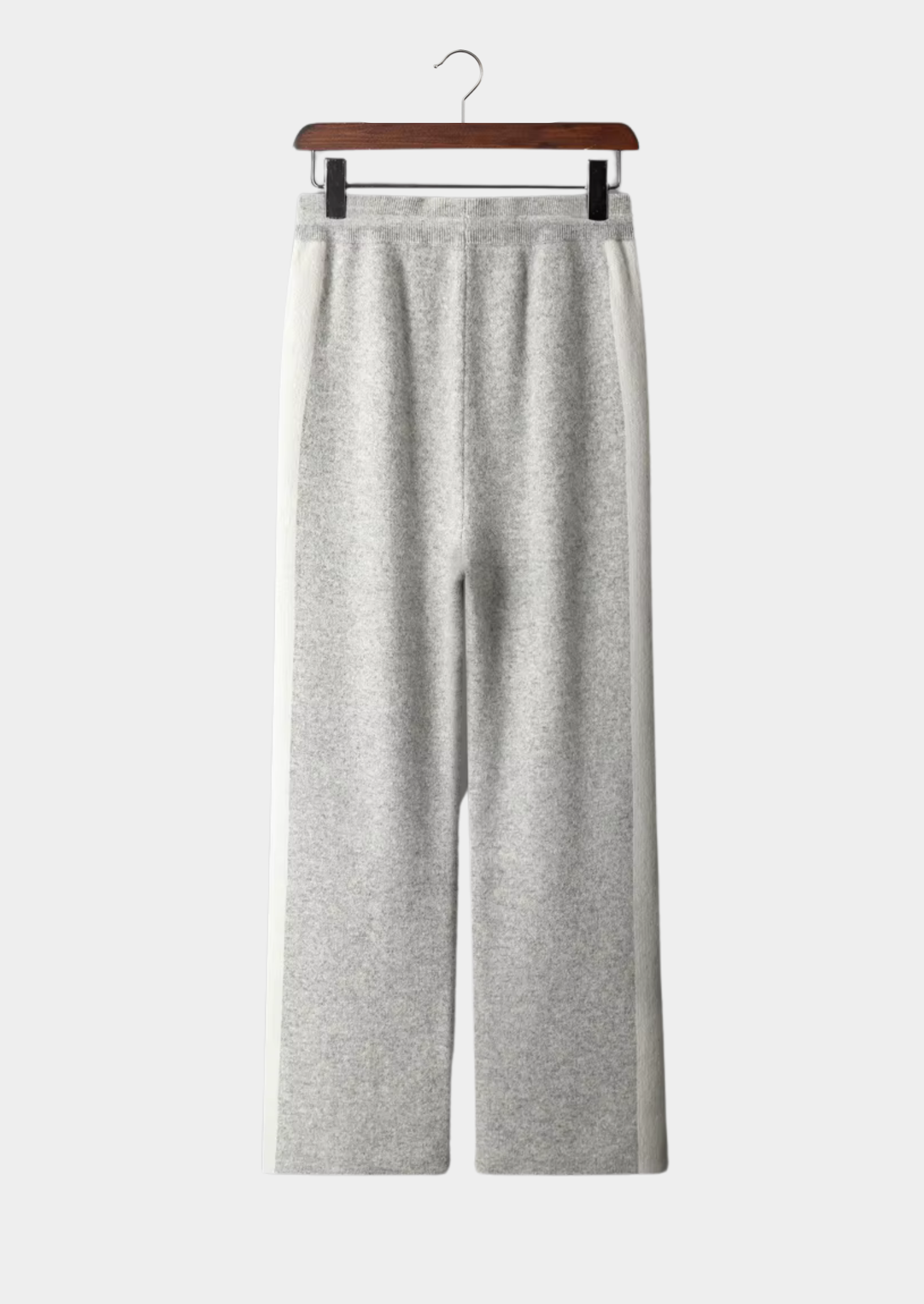 Calça Wide Leg de Lazer em Lã Merino Extrafina Pura