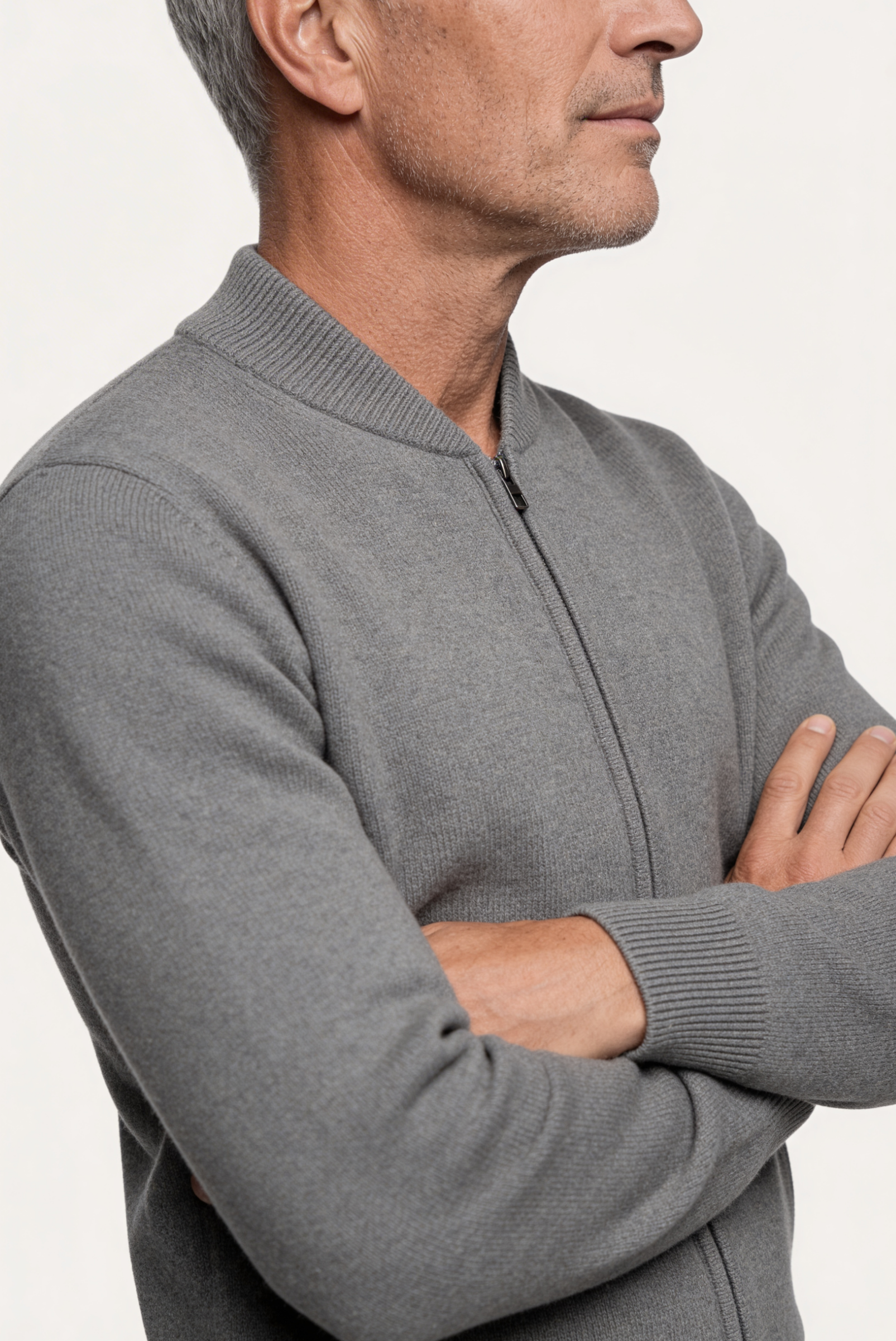 Suéter de Cashmere Cinza