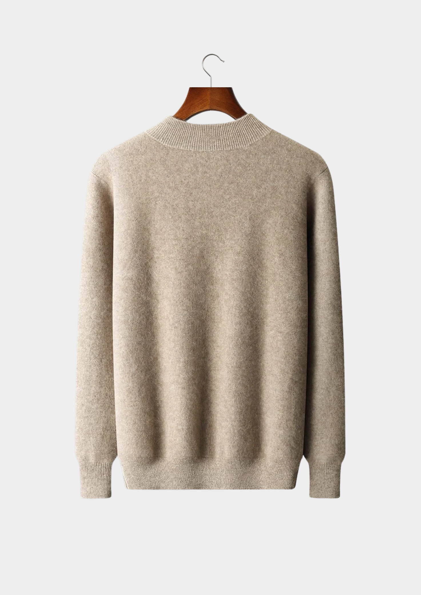 Cardigã Premium em Cashmere Bicolor com Zíper