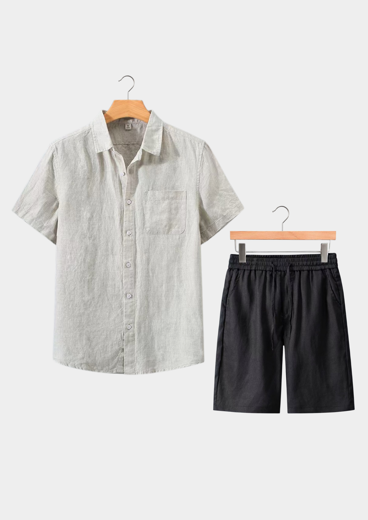 CONJUNTO DE VERÃO DOLCEVITA MANGA CURTA - BEGE/PRETO