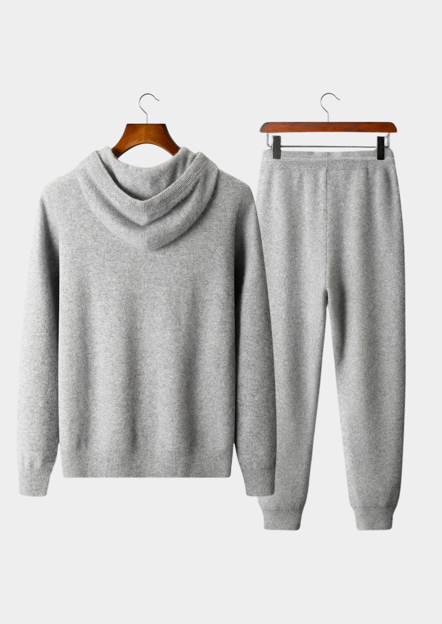 Conjunto Alain Leisure Cinza Claro em Cashmere Premium