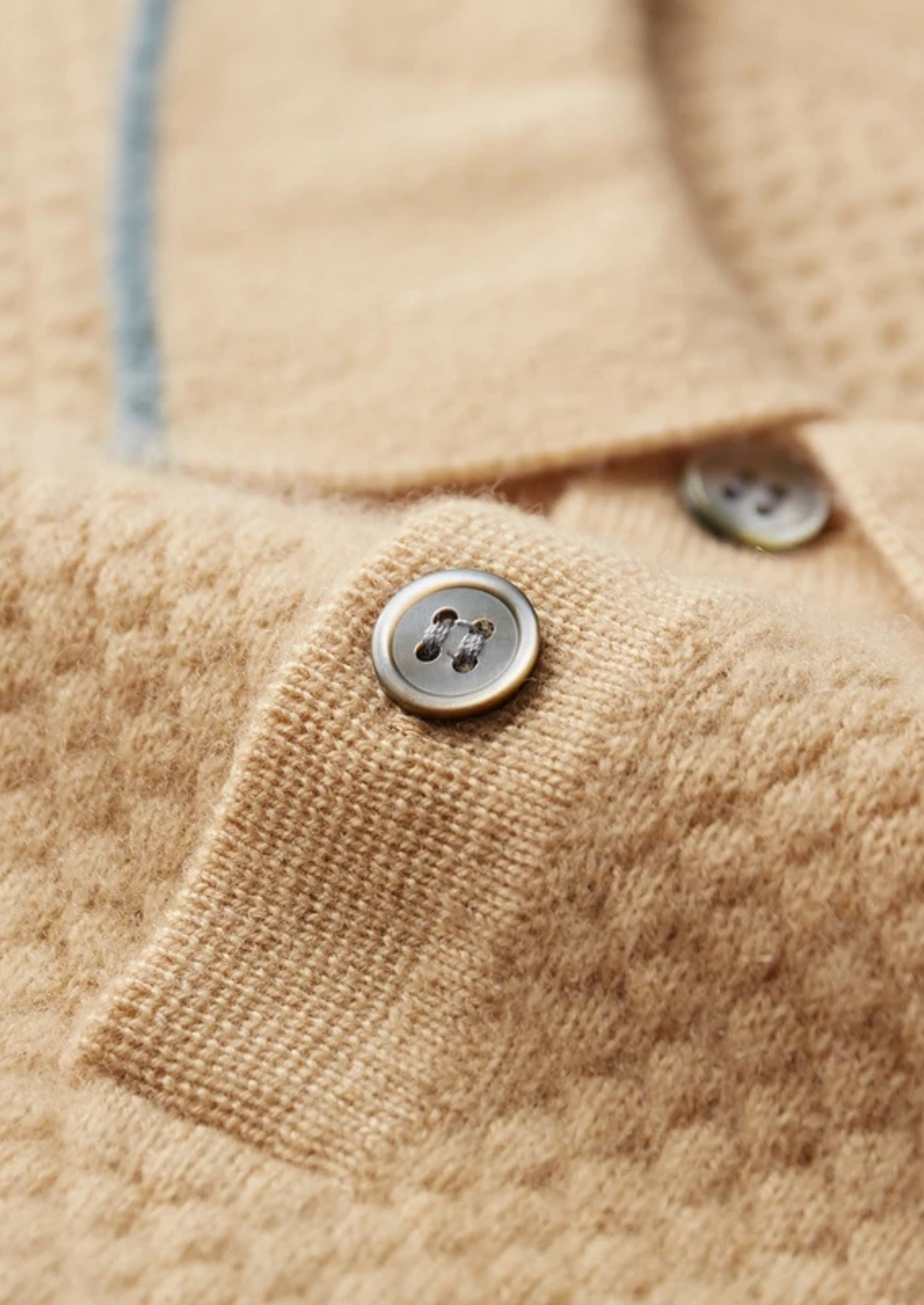 Polo Premium Cashmere Mostarda Bicolor