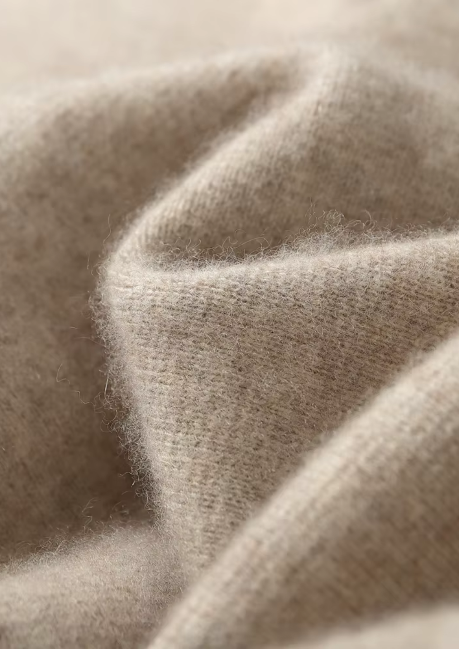 Conjunto Falconi em Lã Merino Extrafina Pura Areia