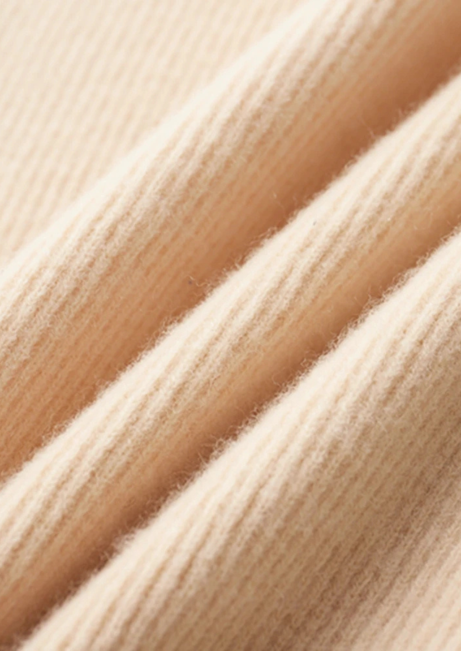 Cardigan com Zíper Canelado em Lã Merino Extrafina
