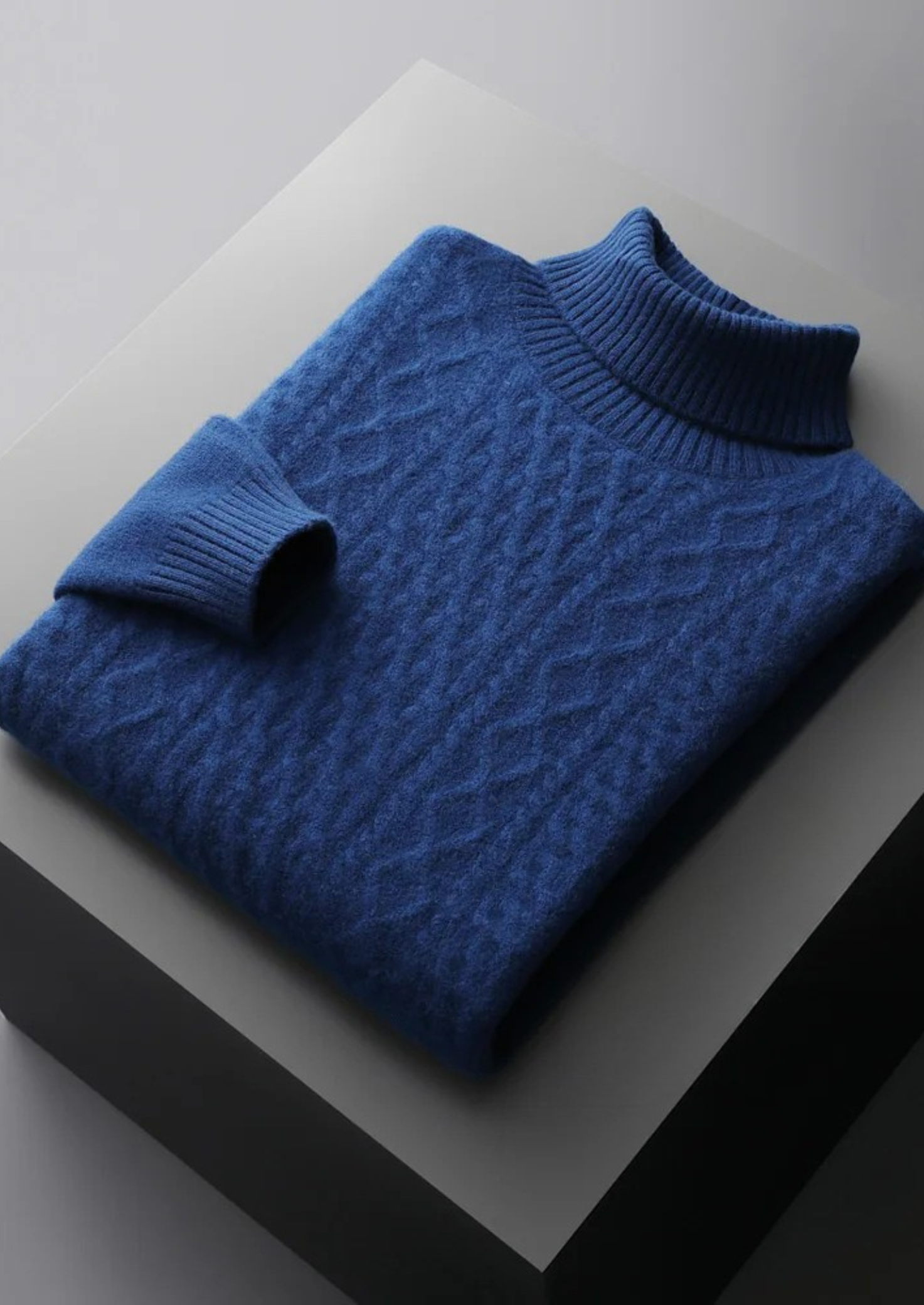 Gola Alta de Inverno em Lã Merino Extrafina Pura