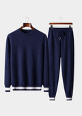Conjunto de Lazer Vienna em Cashmere Premium - Azul-Marinho