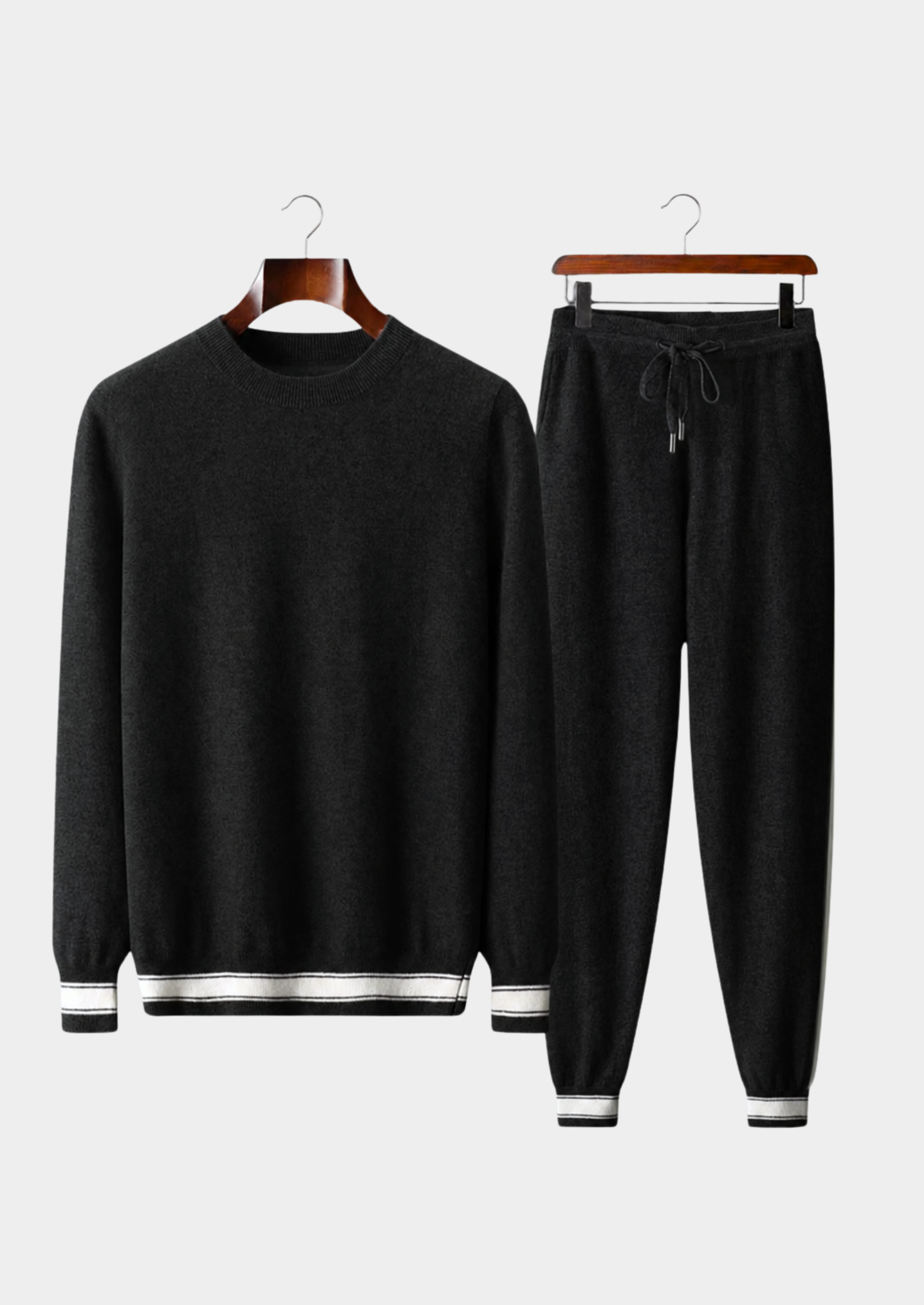 Conjunto de Lazer Vienna em Cashmere Premium - Preto
