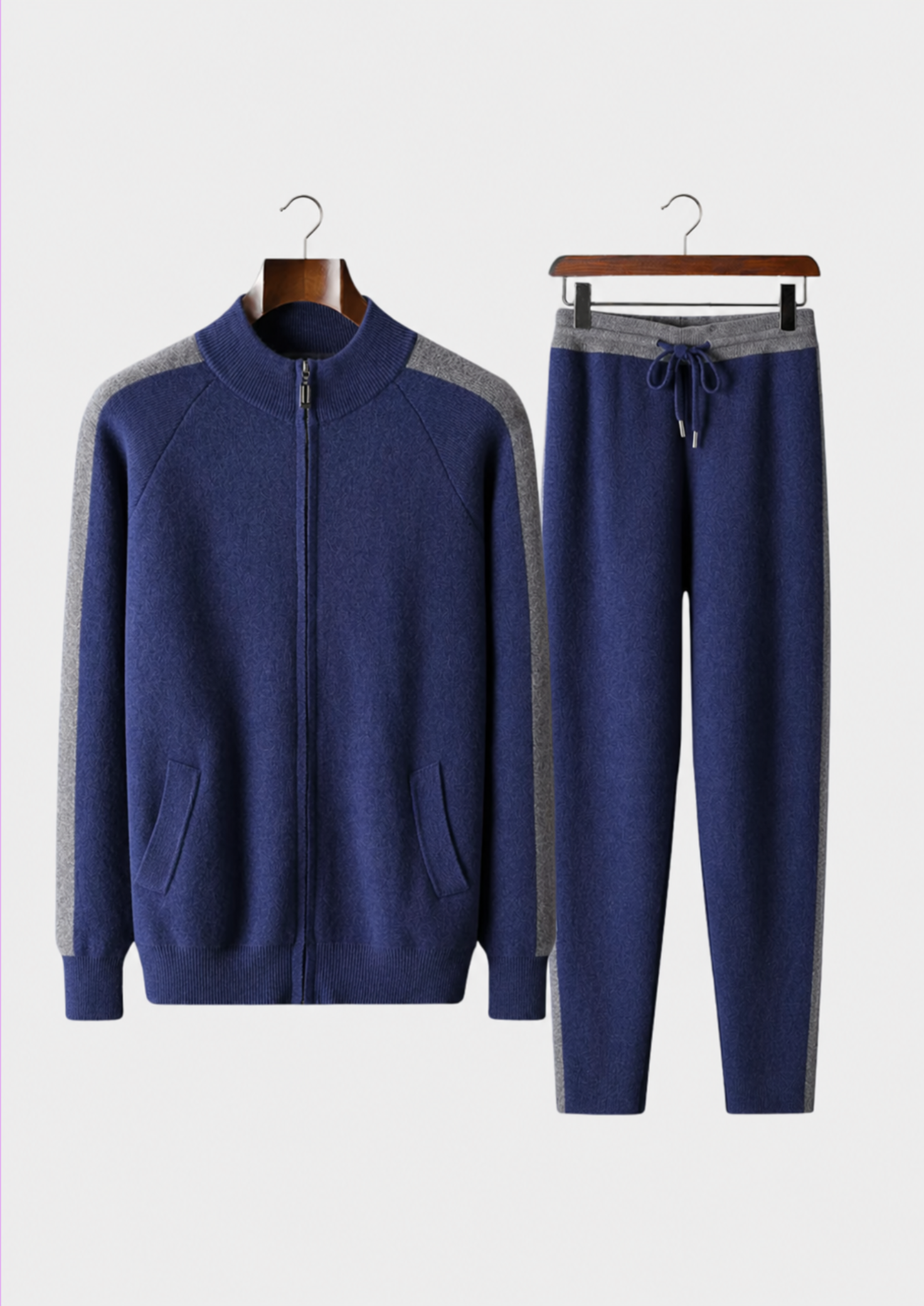 CONJUNTO TORINO DE LAZER EM CASHMERE PREMIUM AZUL-MARINHO
