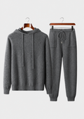 Conjunto de Lazer Alain em Cashmere Premium - Cinza-Escuro