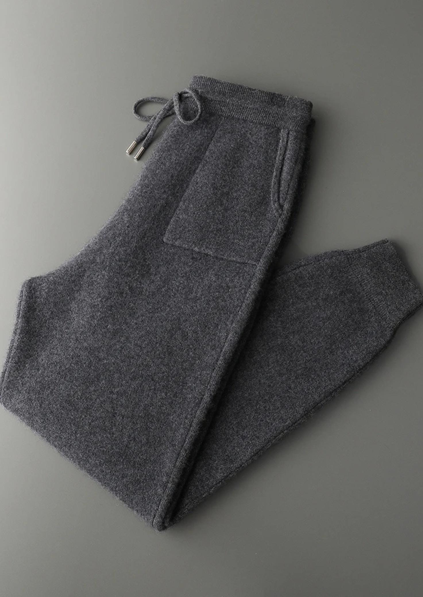 Conjunto de Lazer Alain em Cashmere Premium - Cinza-Escuro