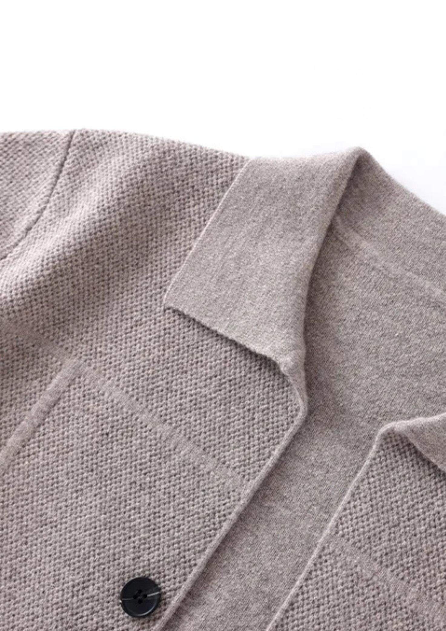 Overshirt com Botões em Lã Merino Extrafina Pura