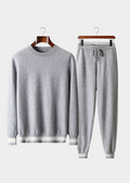 Conjunto Vienna Leisure Cinza Claro em Cashmere Premium