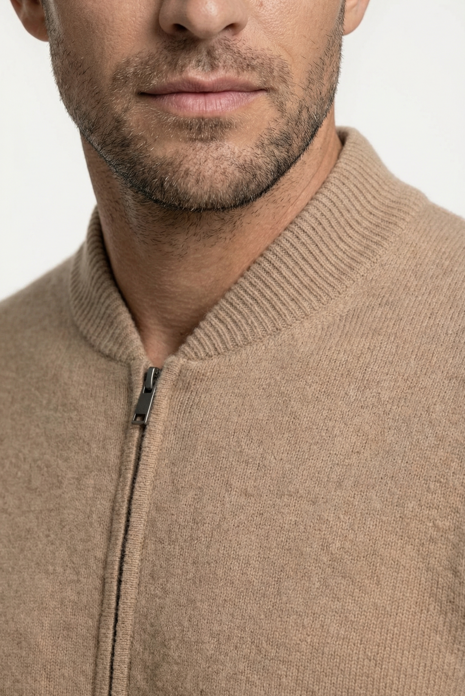 Suéter de Cashmere Camelo