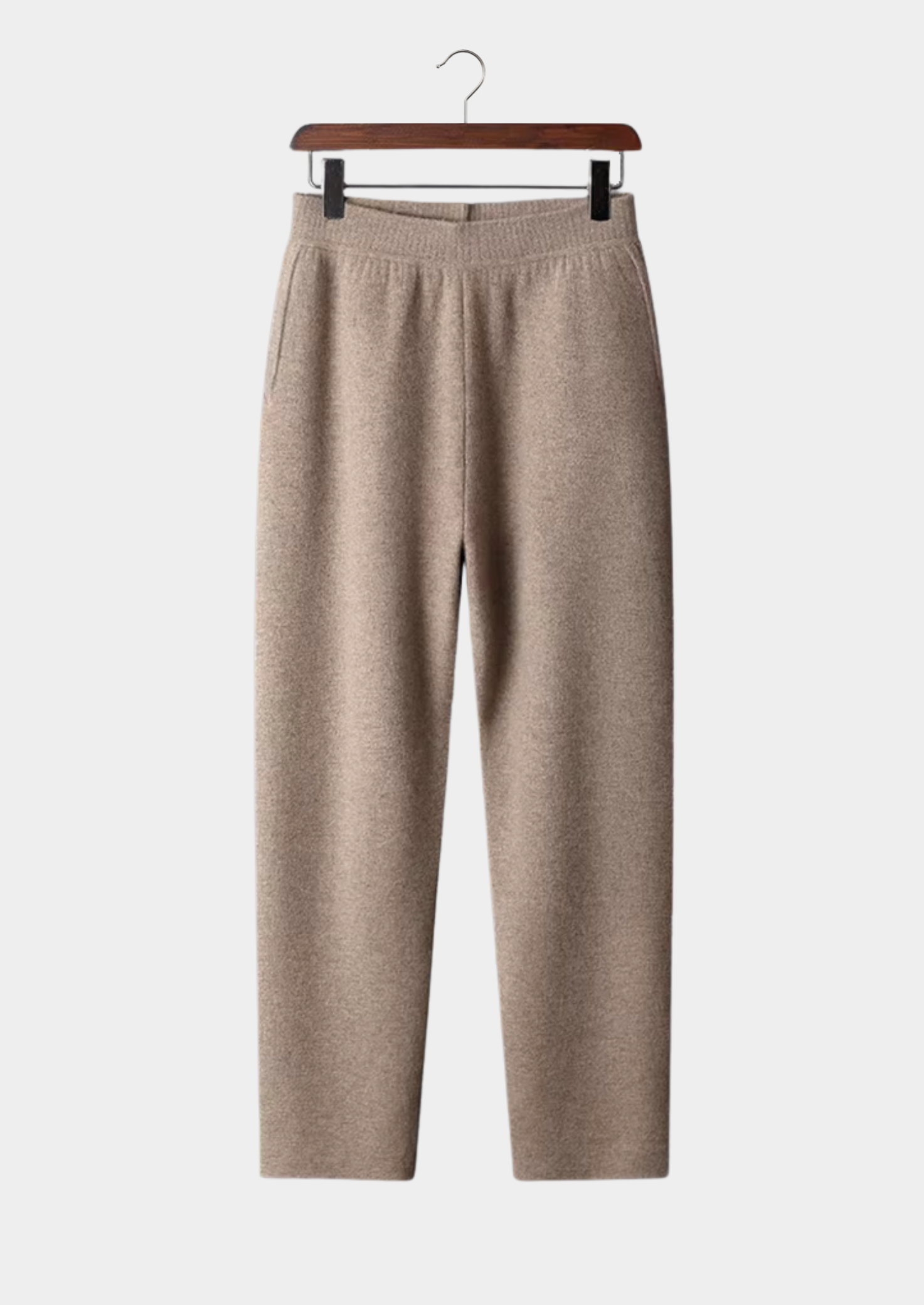 Calça Reta em Caxemira Premium