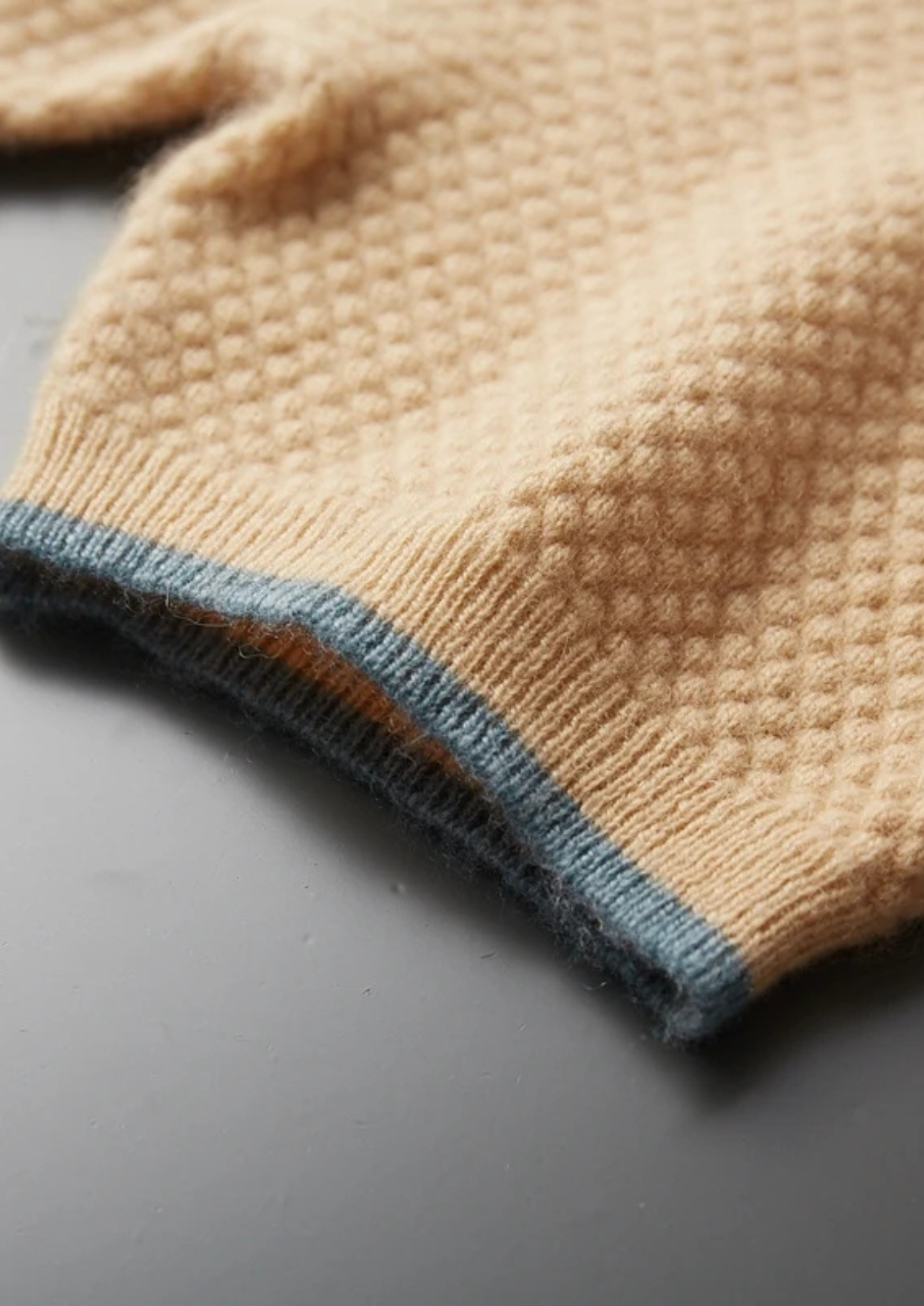 Polo Premium Cashmere Mostarda Bicolor