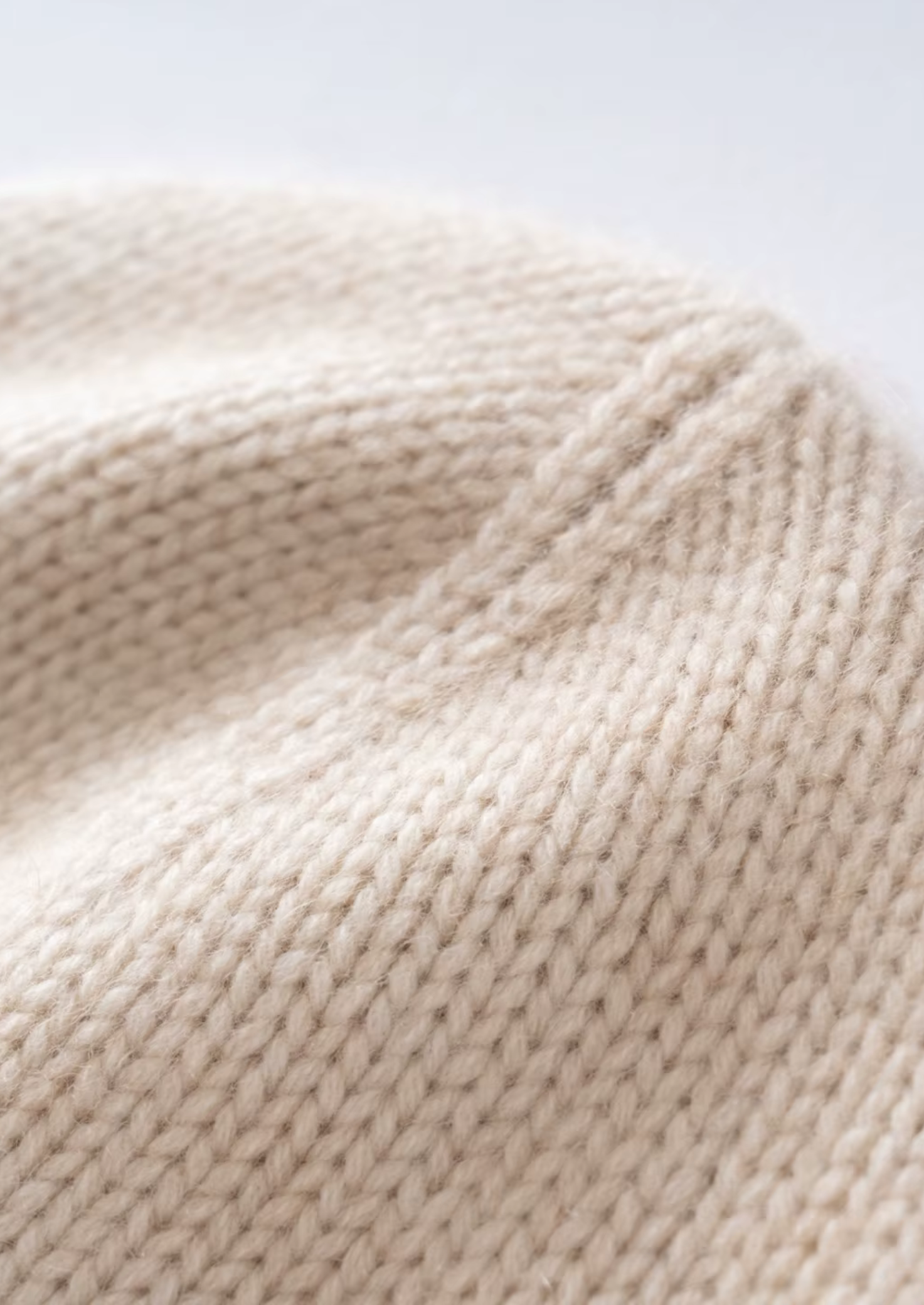 Gorro de Inverno Areia em Cashmere