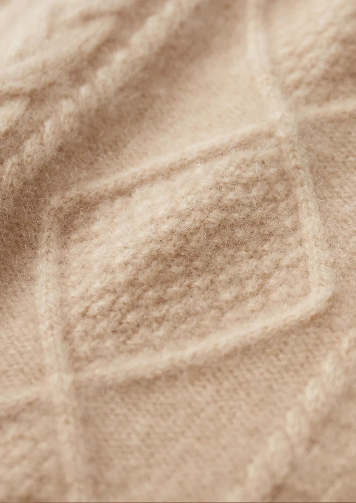 Suéter Gola Alta Jacquard em Lã Merino Extrafina