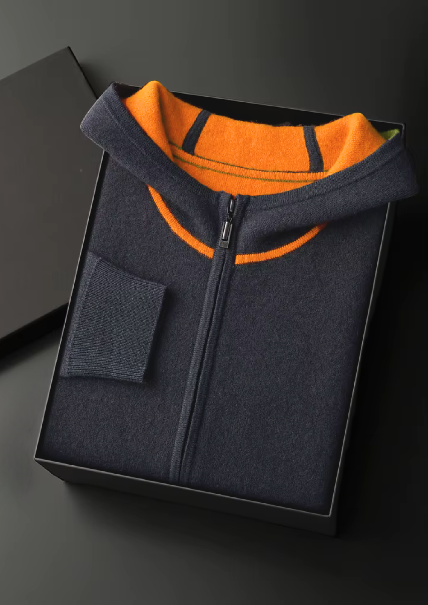 CONJUNTO MILANO DE LAZER EM CASHMERE PREMIUM CINZA PROFUNDO