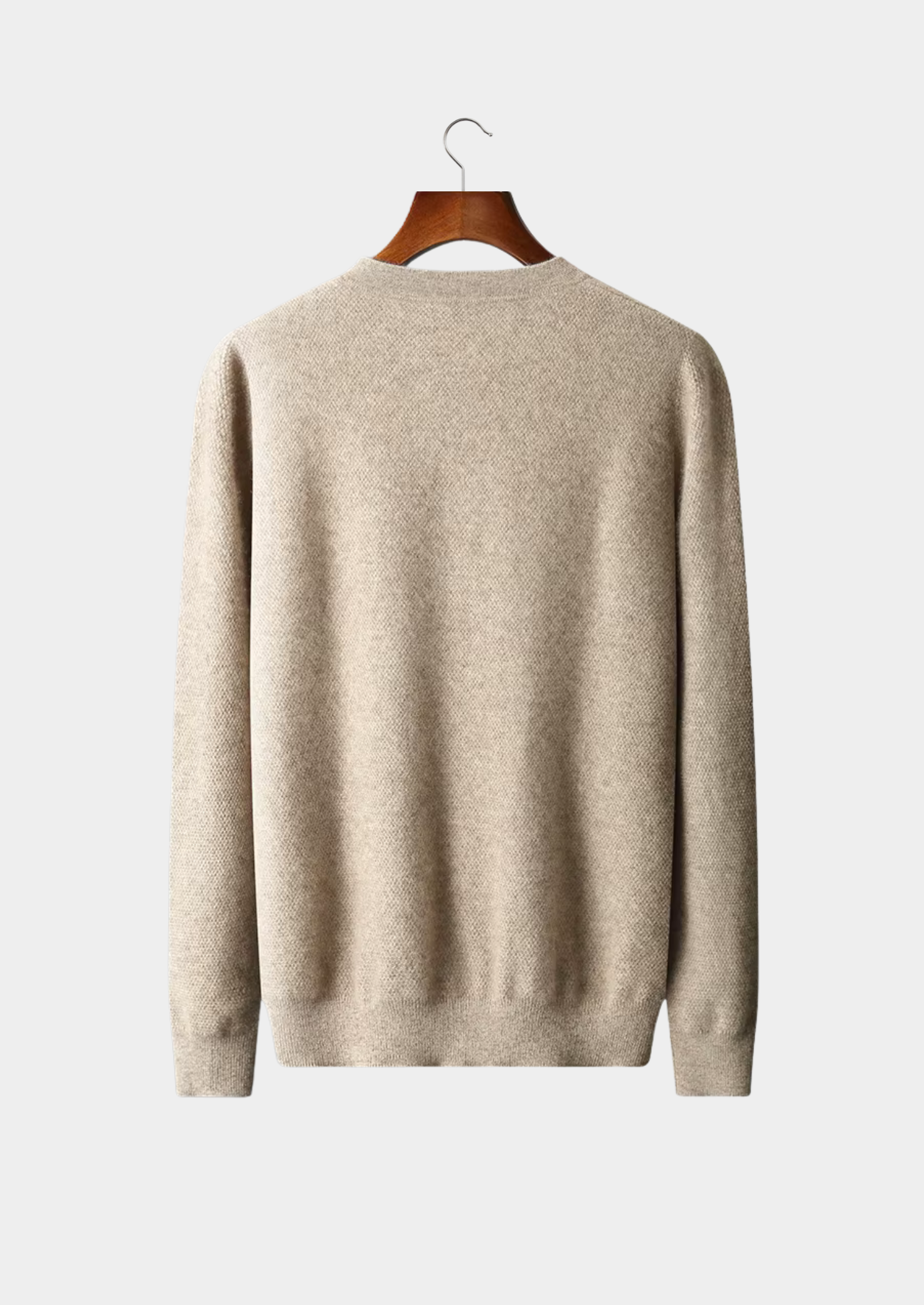 Suéter Henley Clássico em Cashmere Premium
