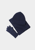 Essenciais de Inverno em Lã Merino Extrafina - Azul Marinho
