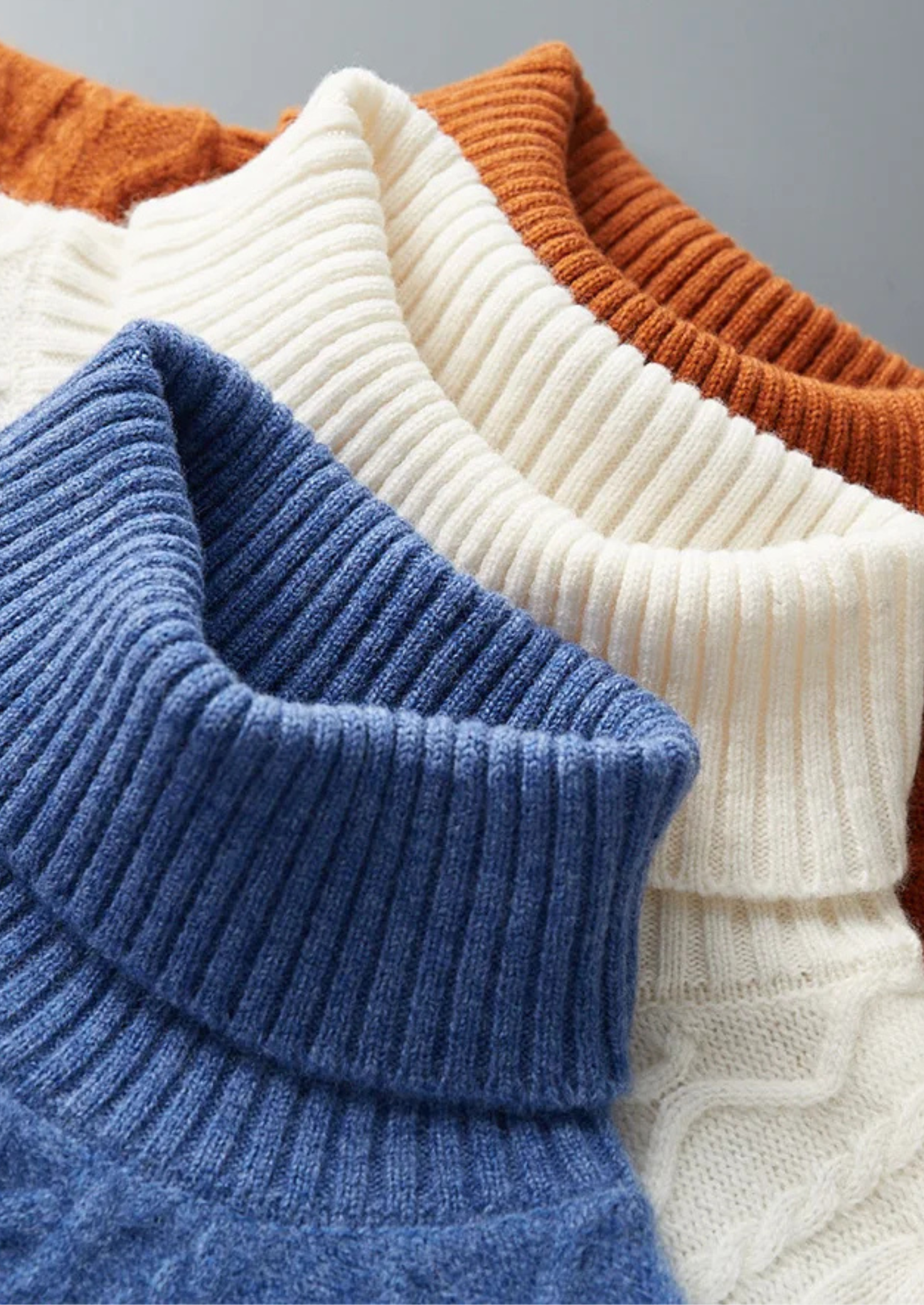 Gola Alta de Inverno em Lã Merino Extrafina Pura