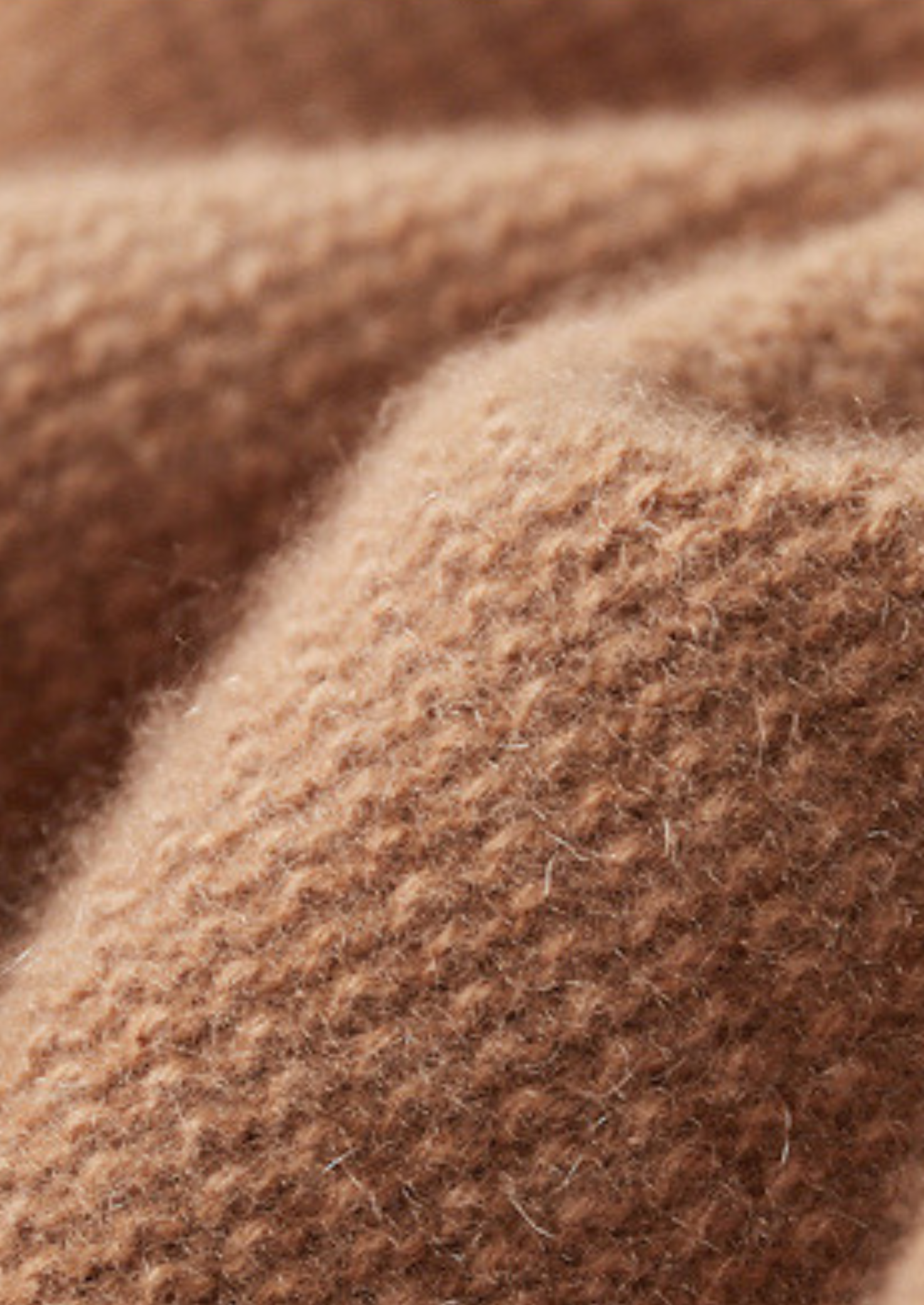 Cardigã Canelado com Zíper Puro Cashmere Mostarda