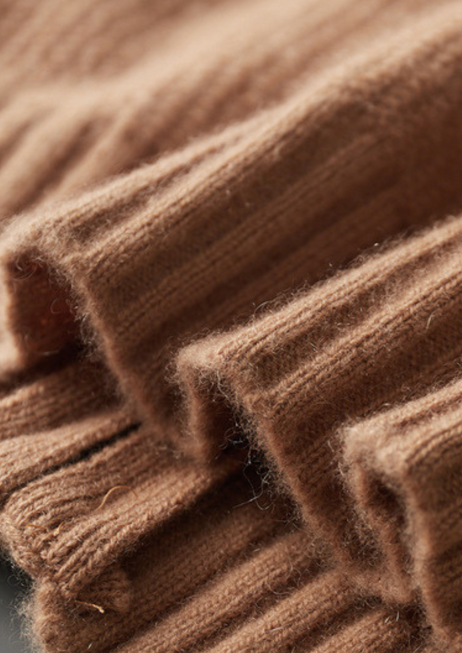 Cardigã Canelado com Zíper Puro Cashmere Mostarda